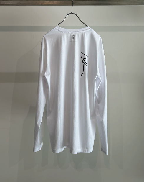 Scribble Long Sleeve Shirt (White)