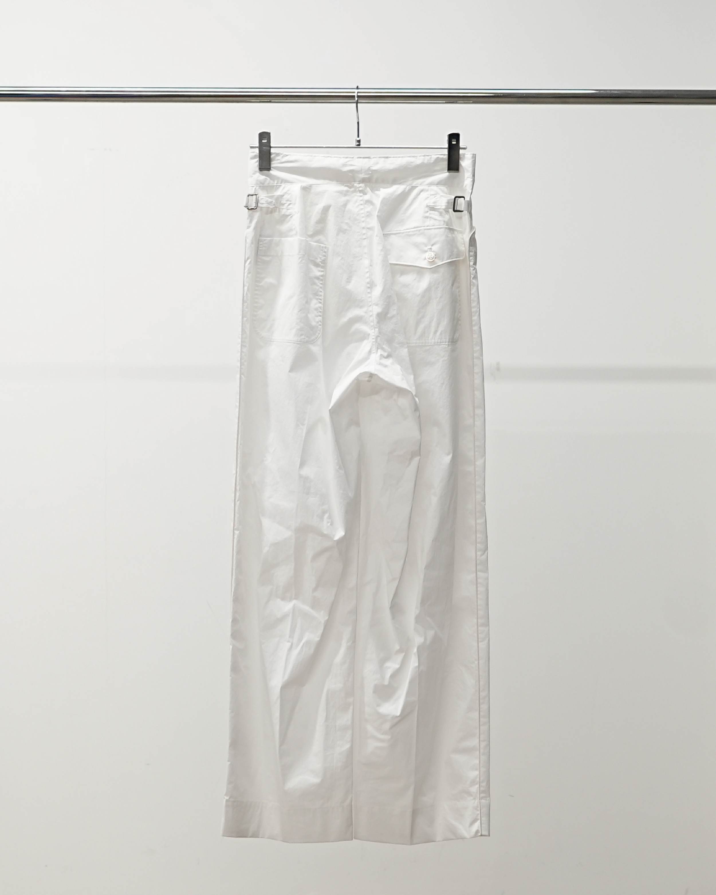 COATED COTTON SIDE TRIM SLACKS