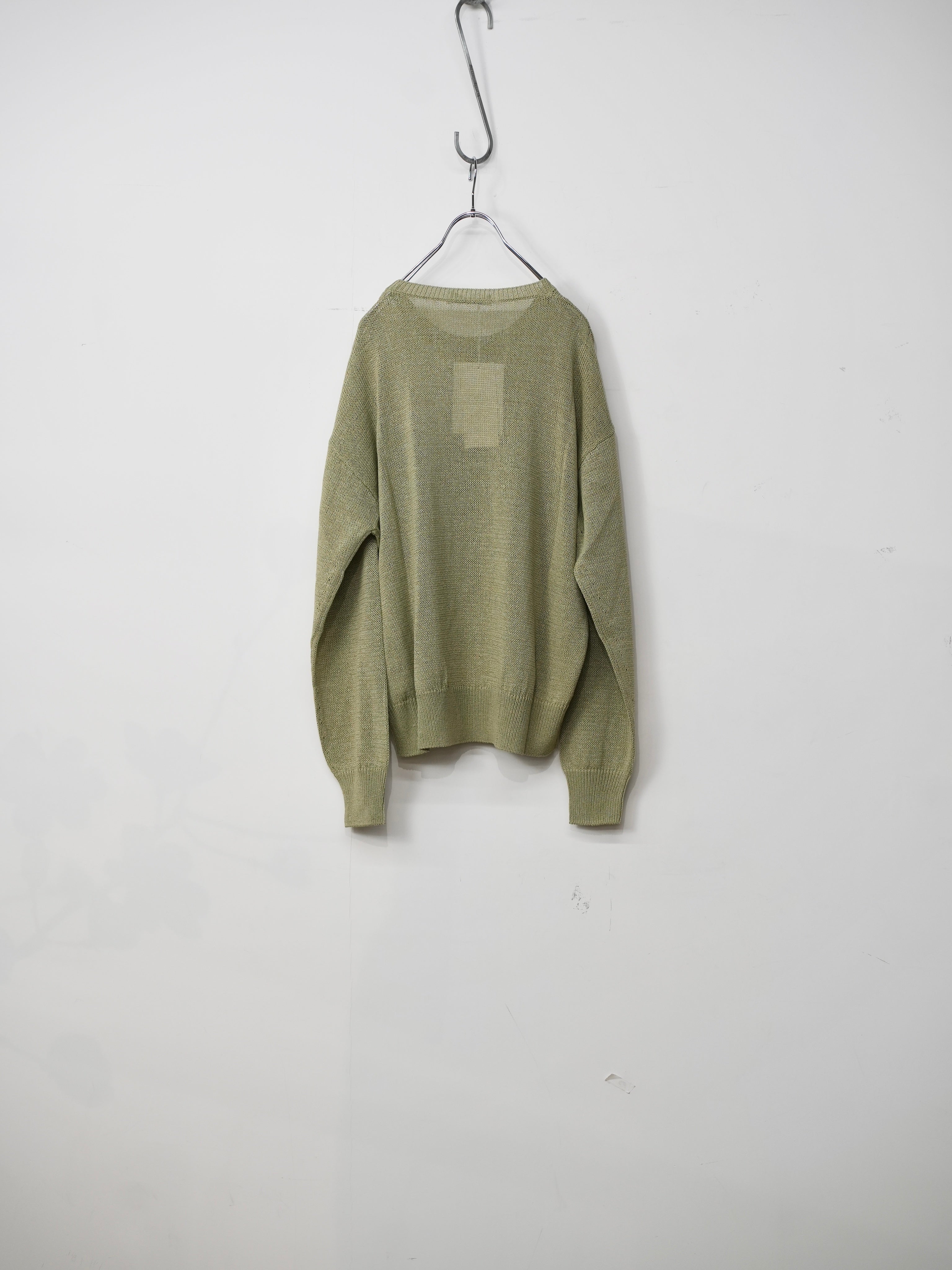 OVERSIZED WASHI PAPER SWEATER(Light khaki)