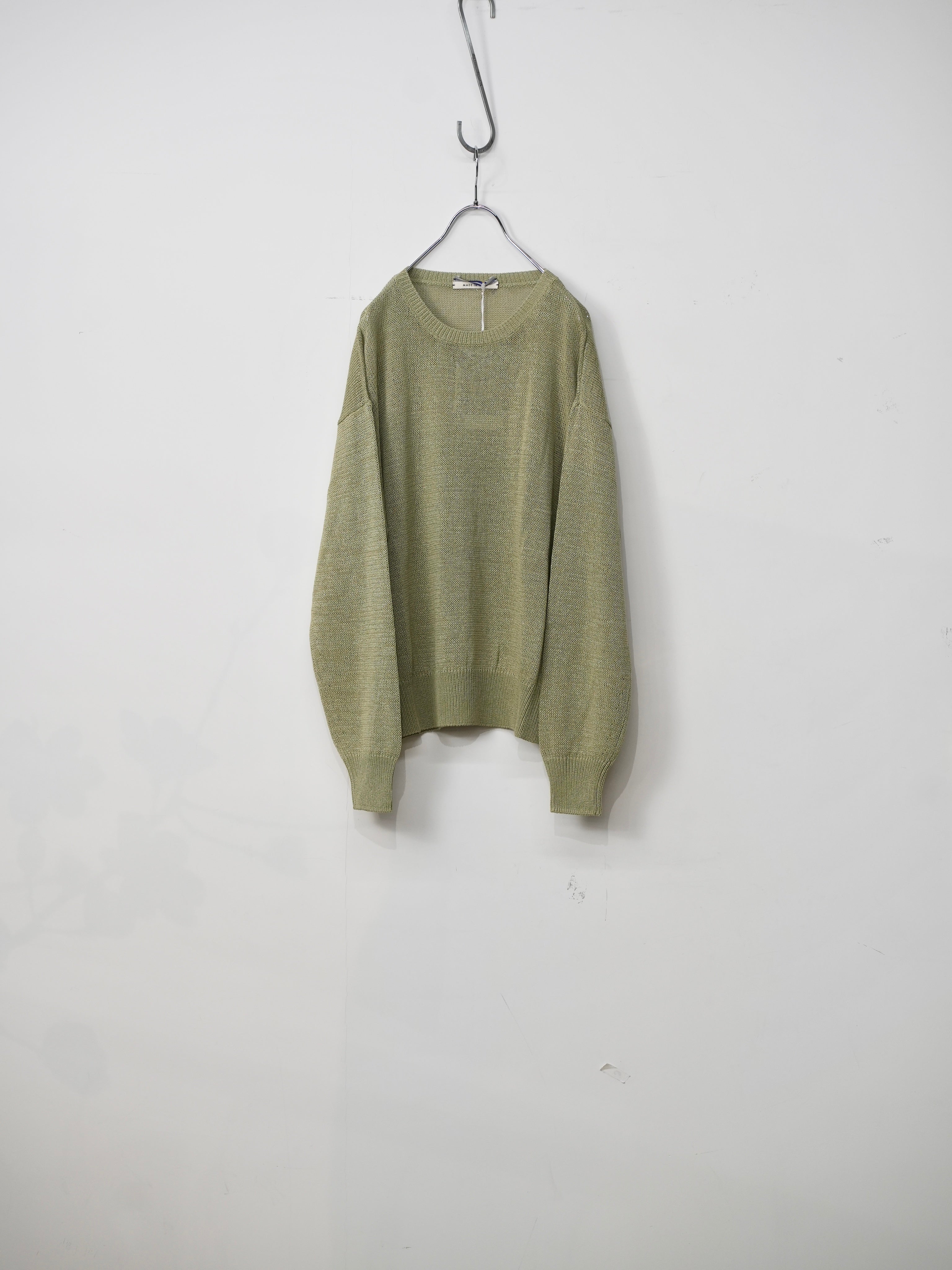 OVERSIZED WASHI PAPER SWEATER(Light khaki)