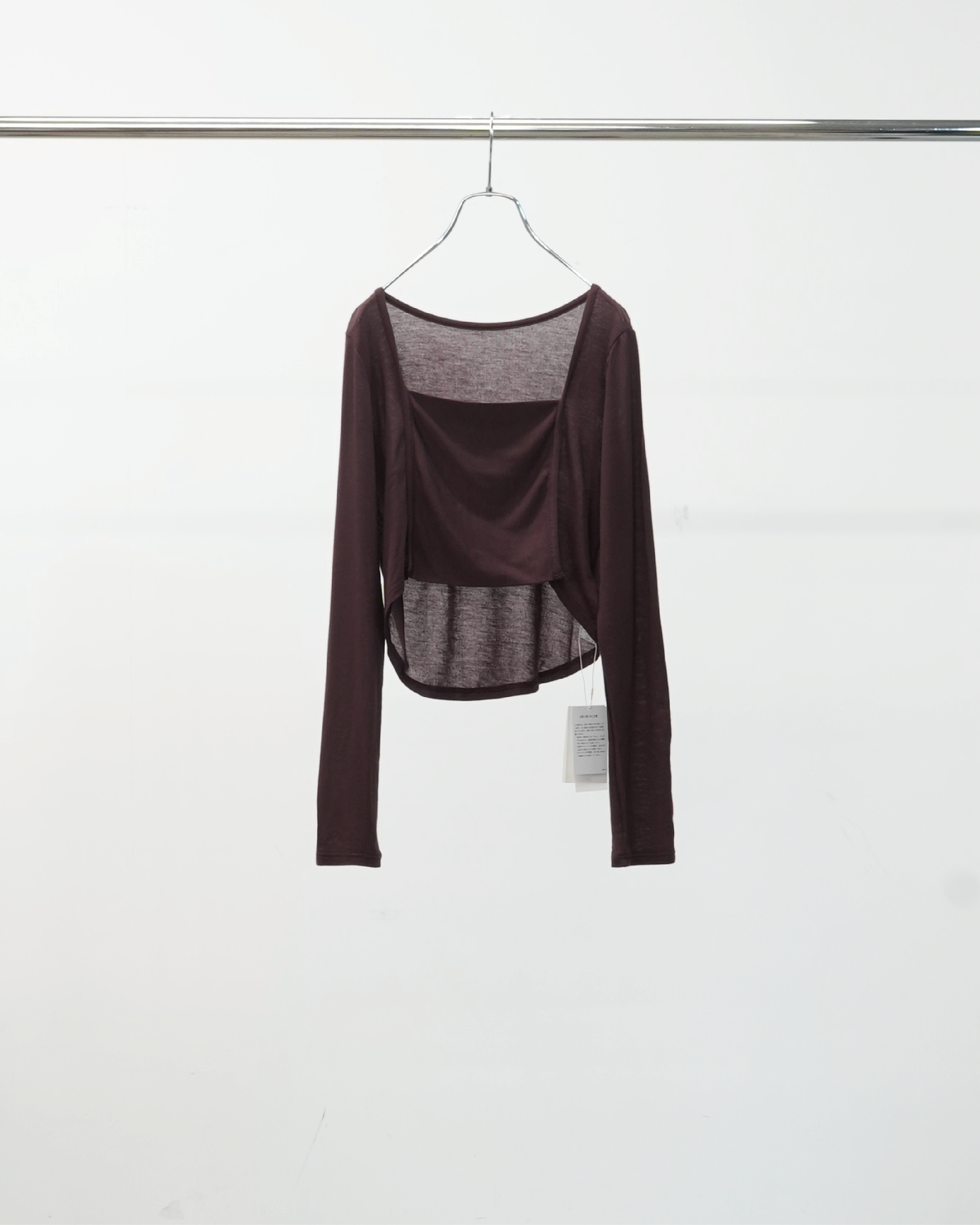 BANDEAU FRONT-BACK SMOOTH JERSEY TOP