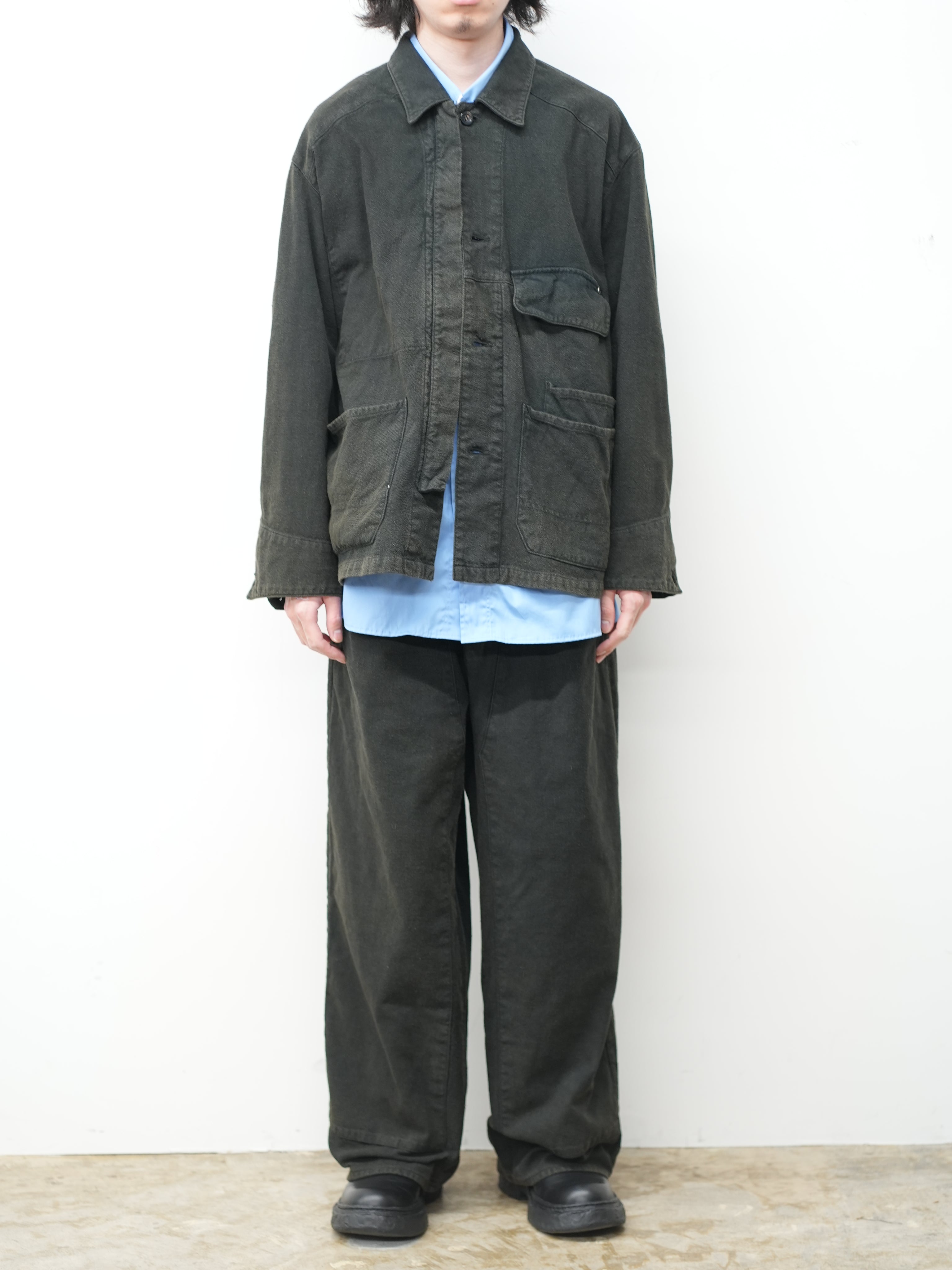 た*ち様 ANCELLM C/R DUCK COVERALL JACKET si C/R DUCK COVERALL JACKET(BLACK)
