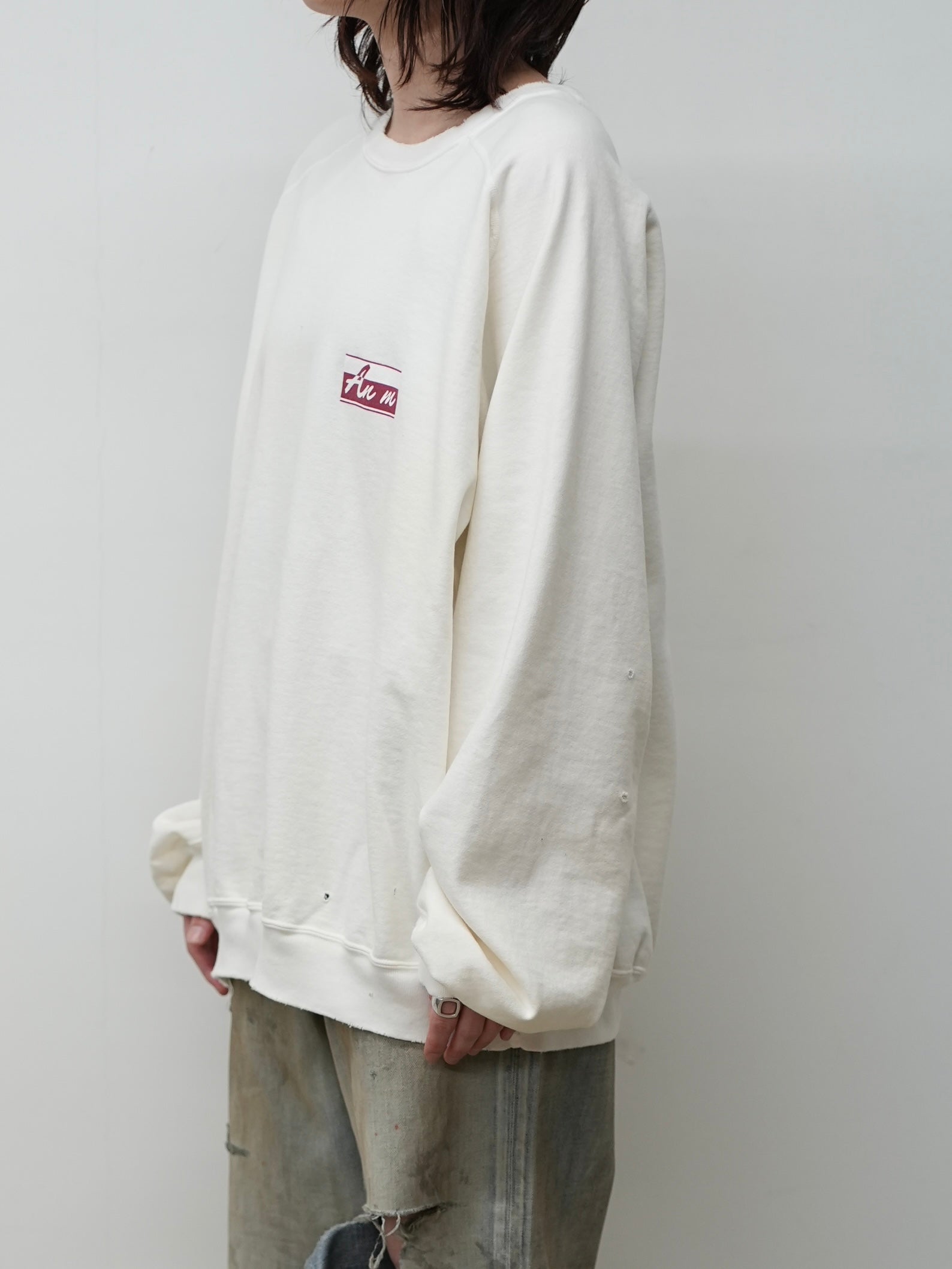 LIGHT LOOP SWEAT SHIRT(WHITE)