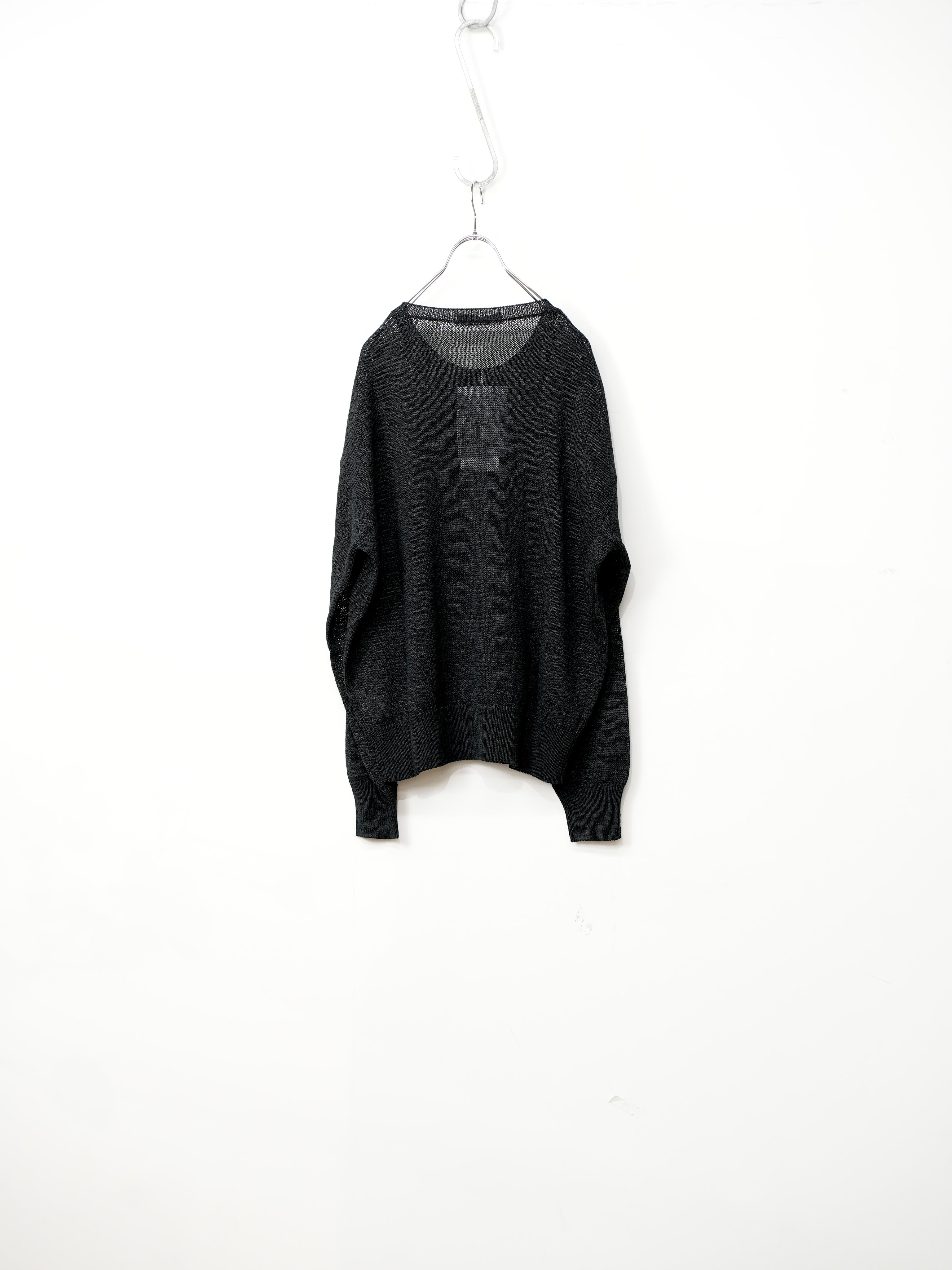 OVERSIZED WASHI PAPER SWEATER(Black)