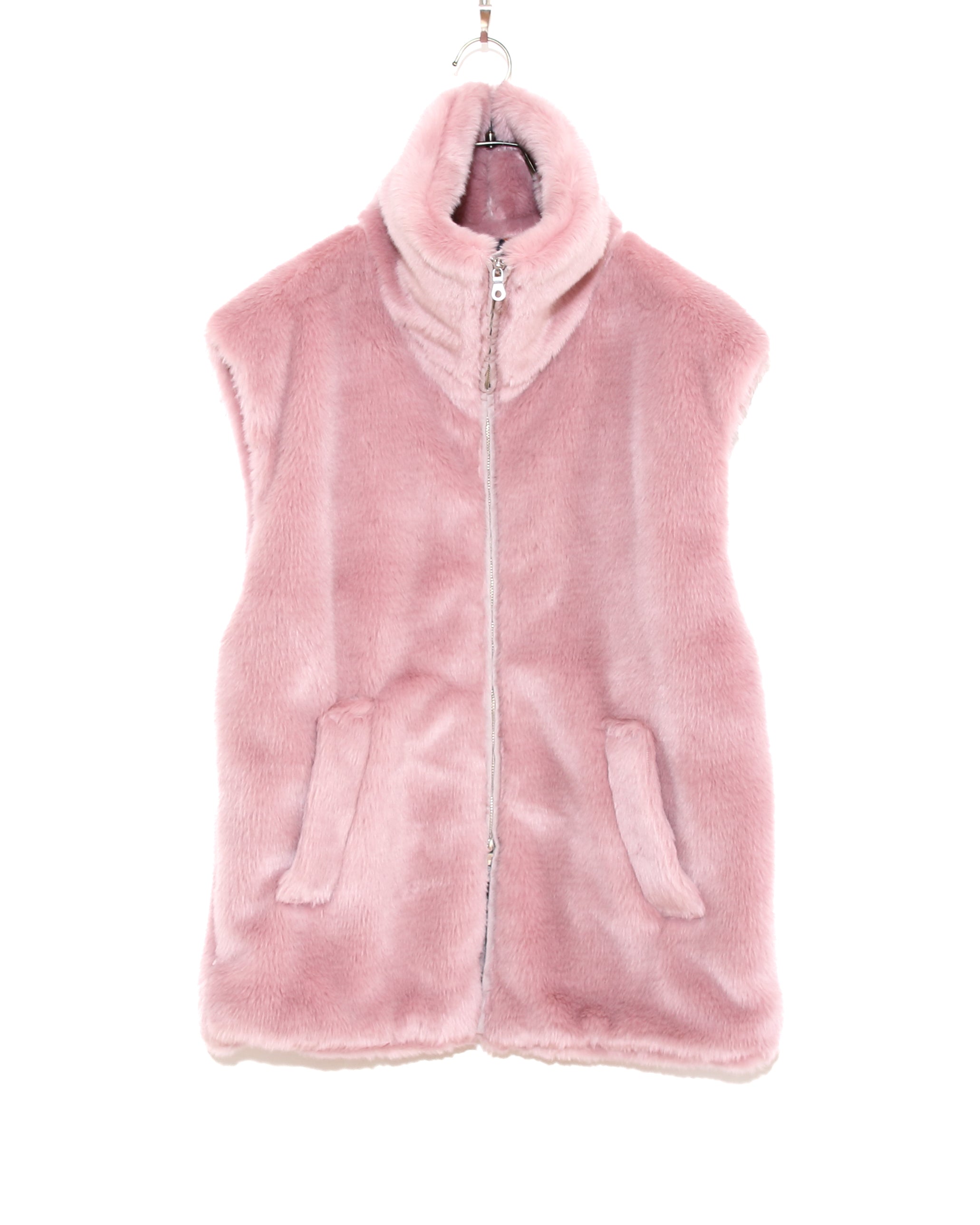 RABBIT FAUX-FUR VEST