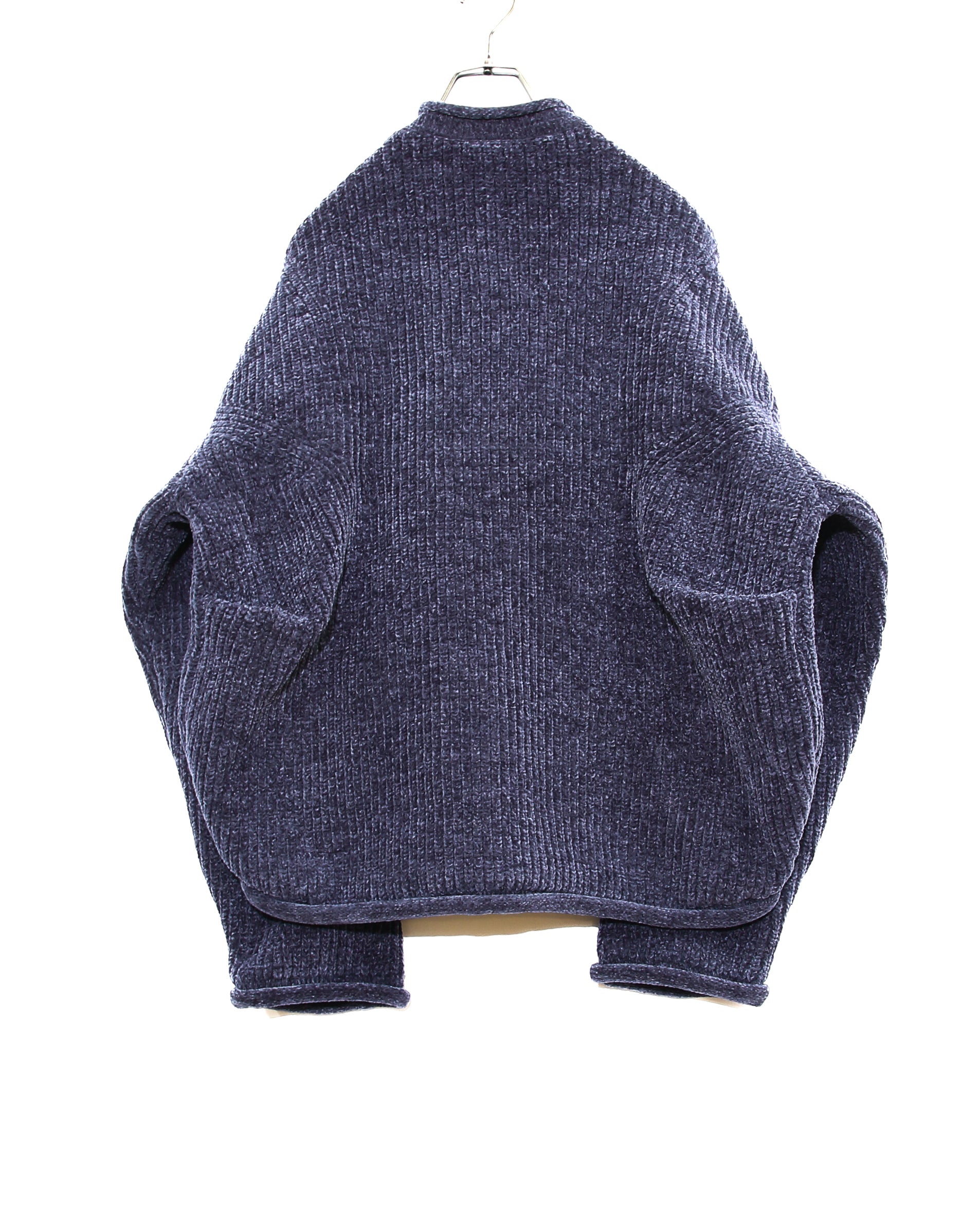 SQUISHY MOLE BOMBER KNIT BLOUSON(NAVY)