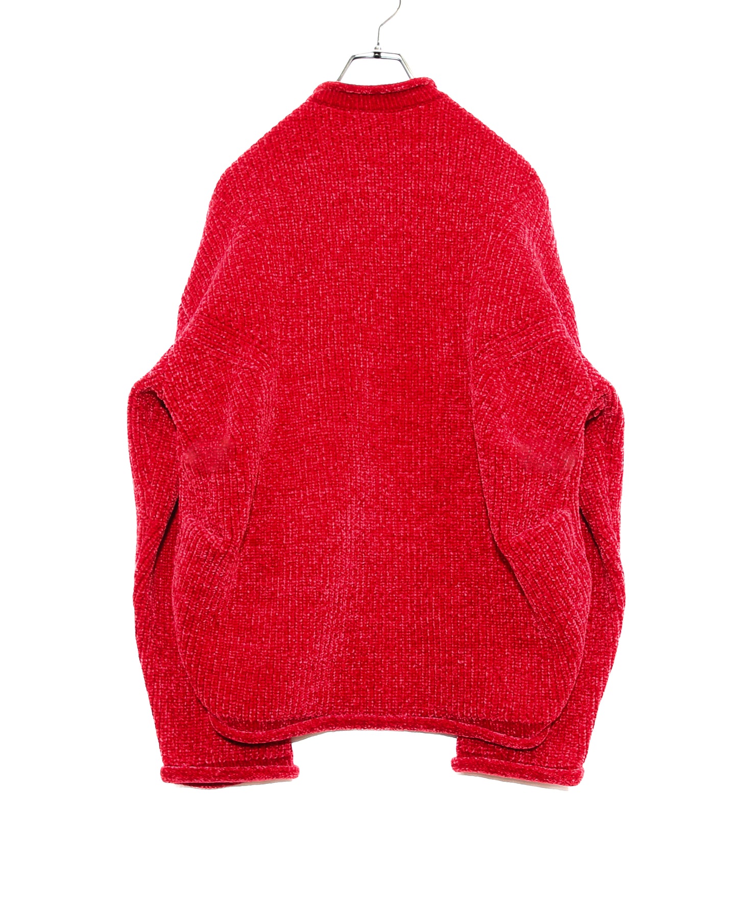 SQUISHY MOLE BOMBER KNIT BLOUSON(RED)