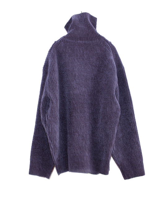 SQUISHY MOLE HIGH NECK PULLOVER(NAVY)