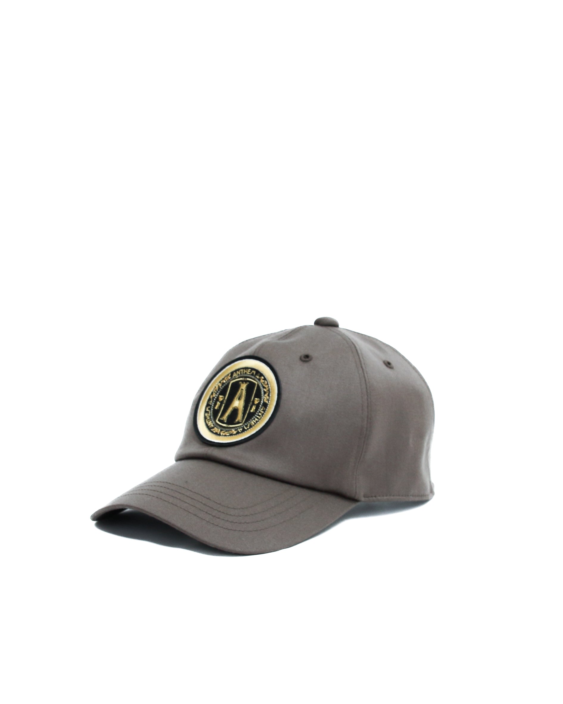 WOOL SATIN EMBROIDERY CAP(ASH BROWN)