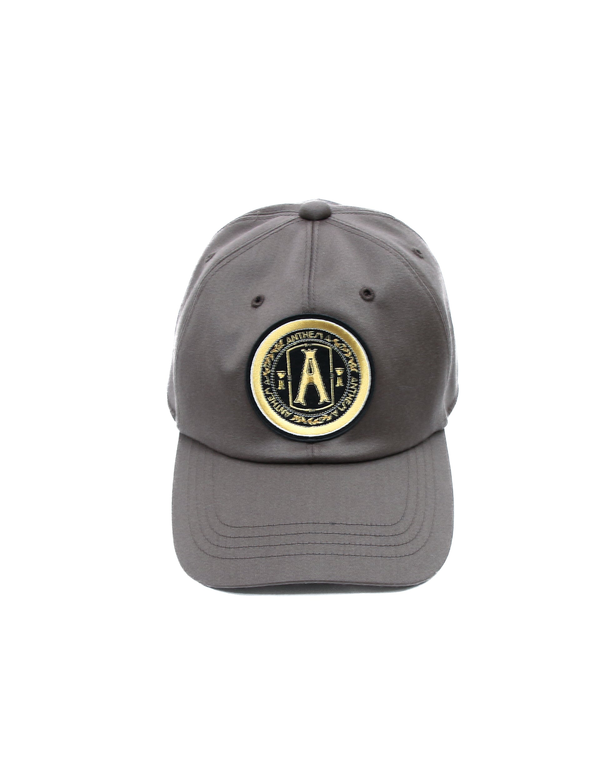 WOOL SATIN EMBROIDERY CAP(ASH BROWN)