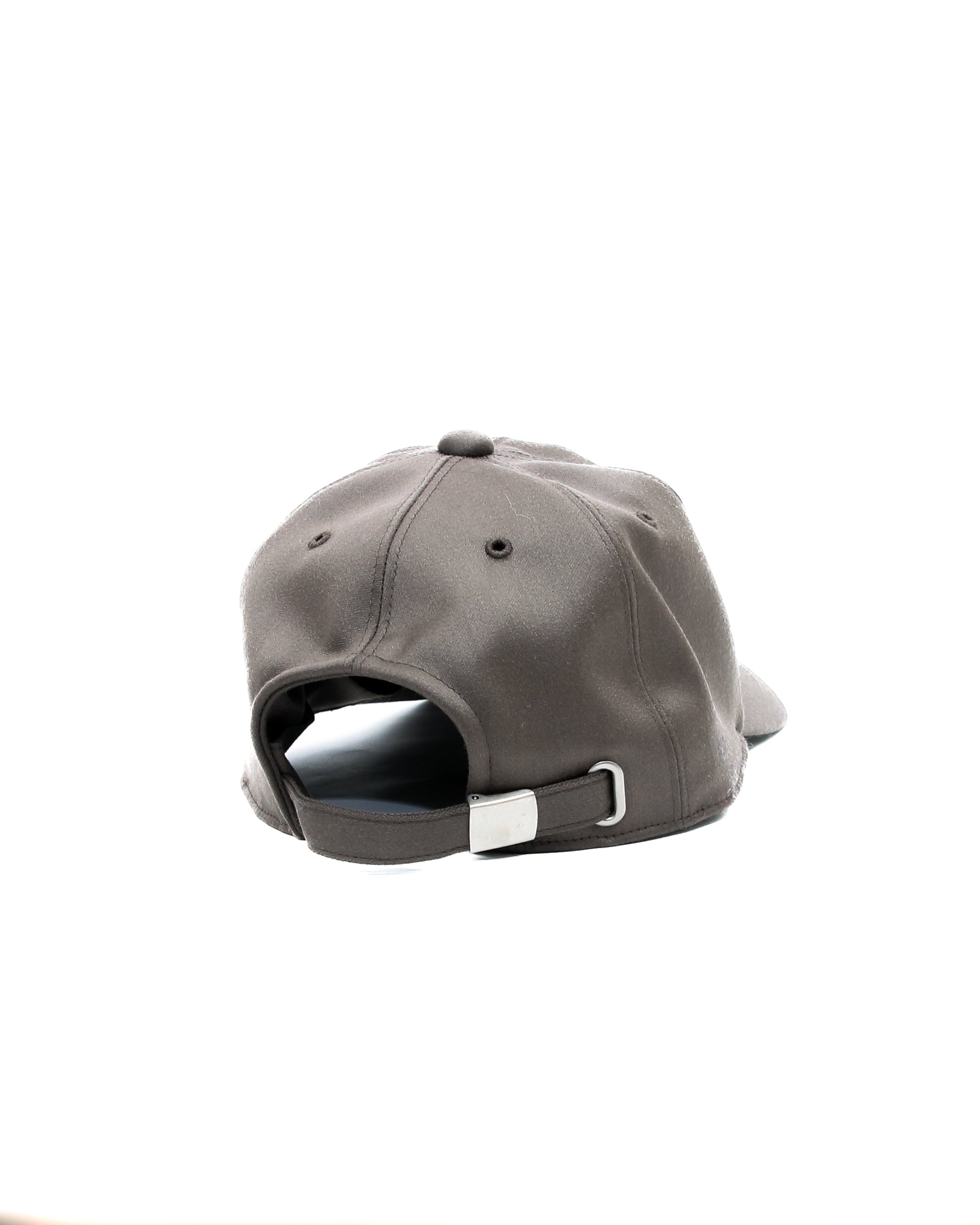 WOOL SATIN EMBROIDERY CAP(ASH BROWN)