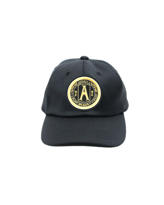 WOOL SATIN EMBROIDERY CAP(BLACK)