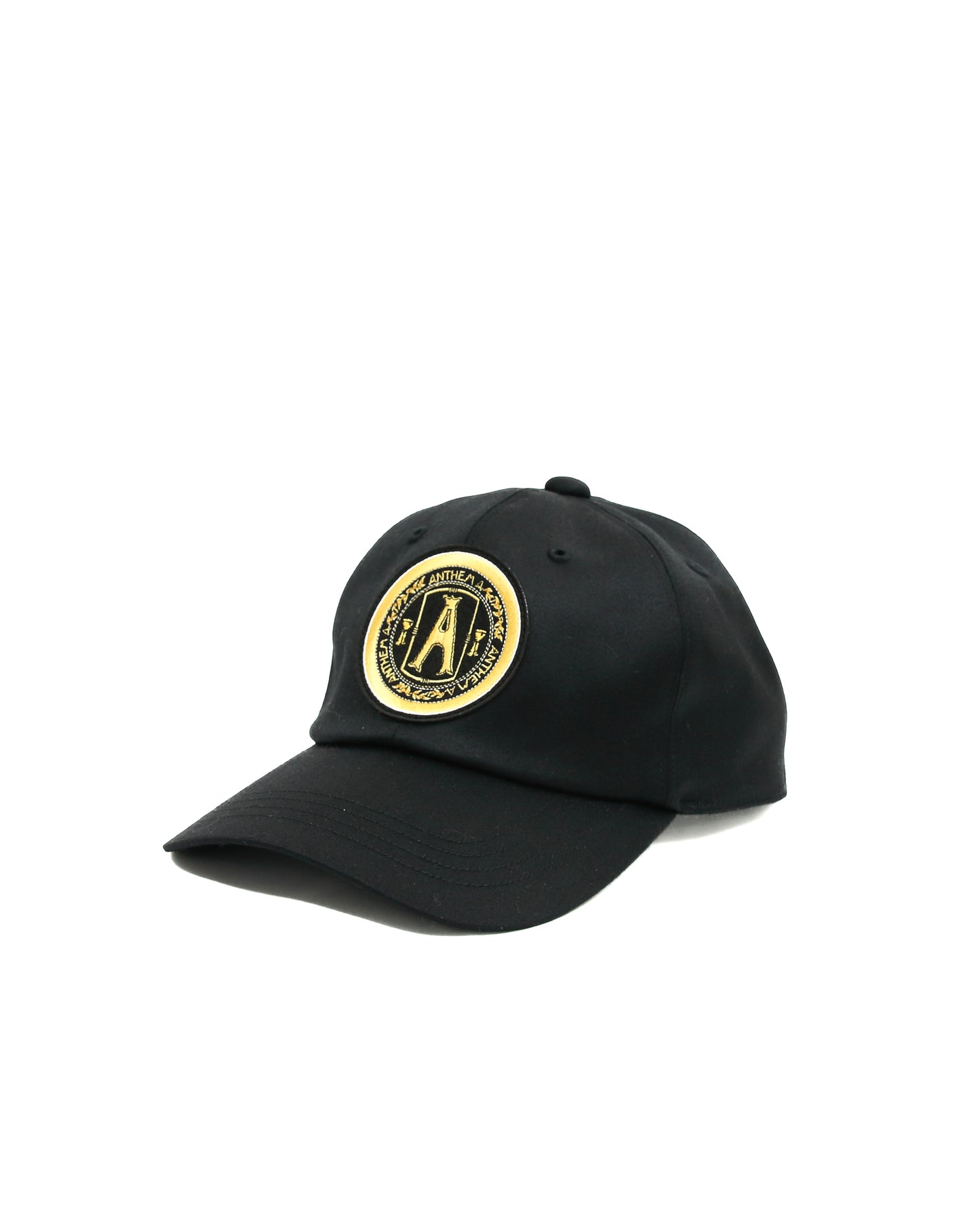 WOOL SATIN EMBROIDERY CAP(BLACK)