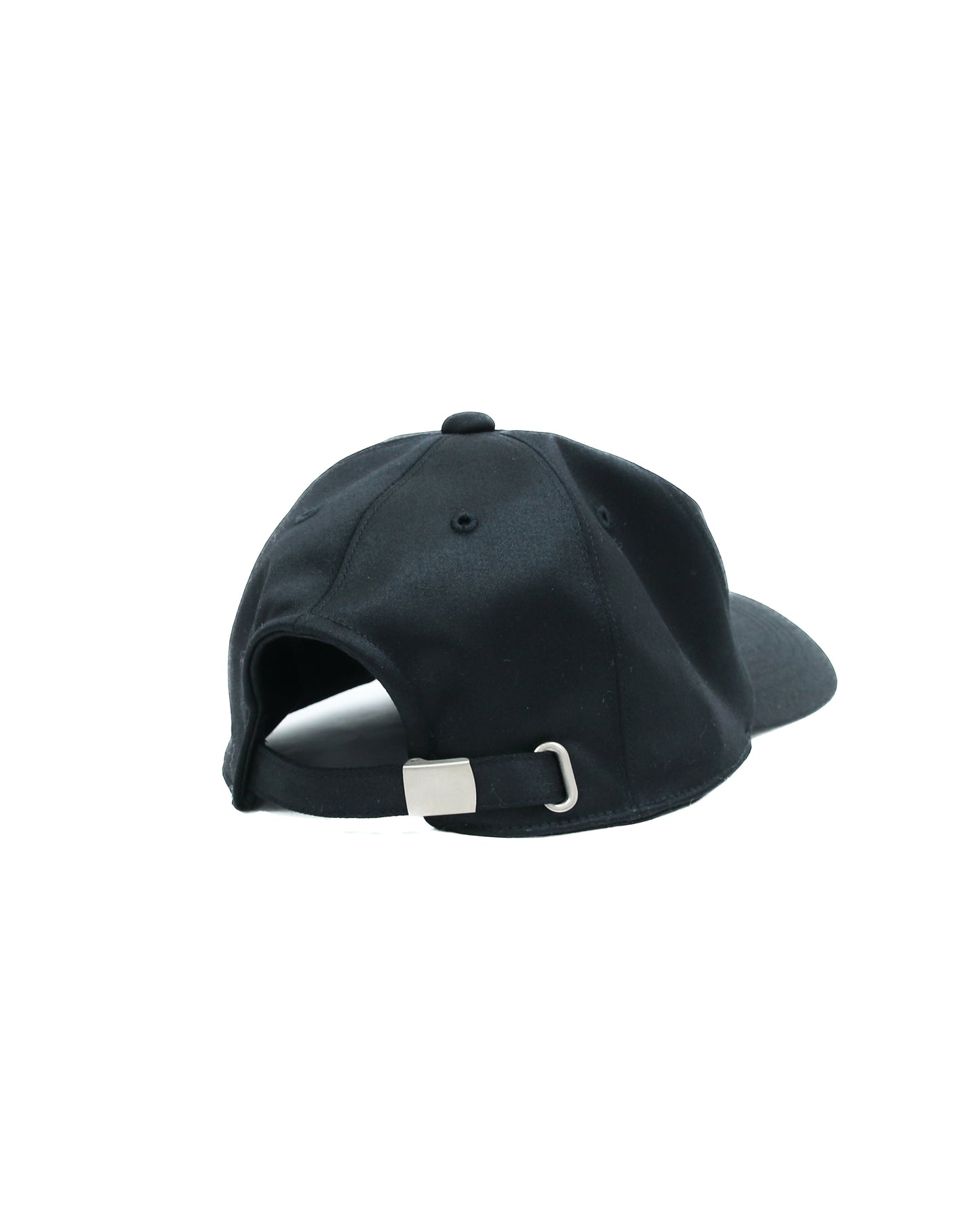 WOOL SATIN EMBROIDERY CAP(BLACK)