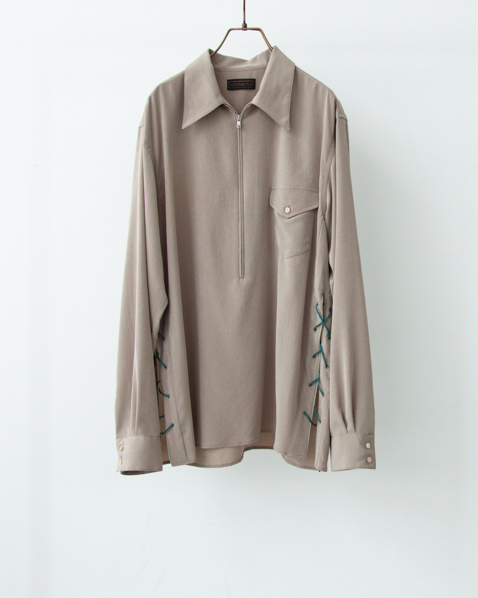 POWDERY VISCOSE WESTERN PULL OVER SHIRTS