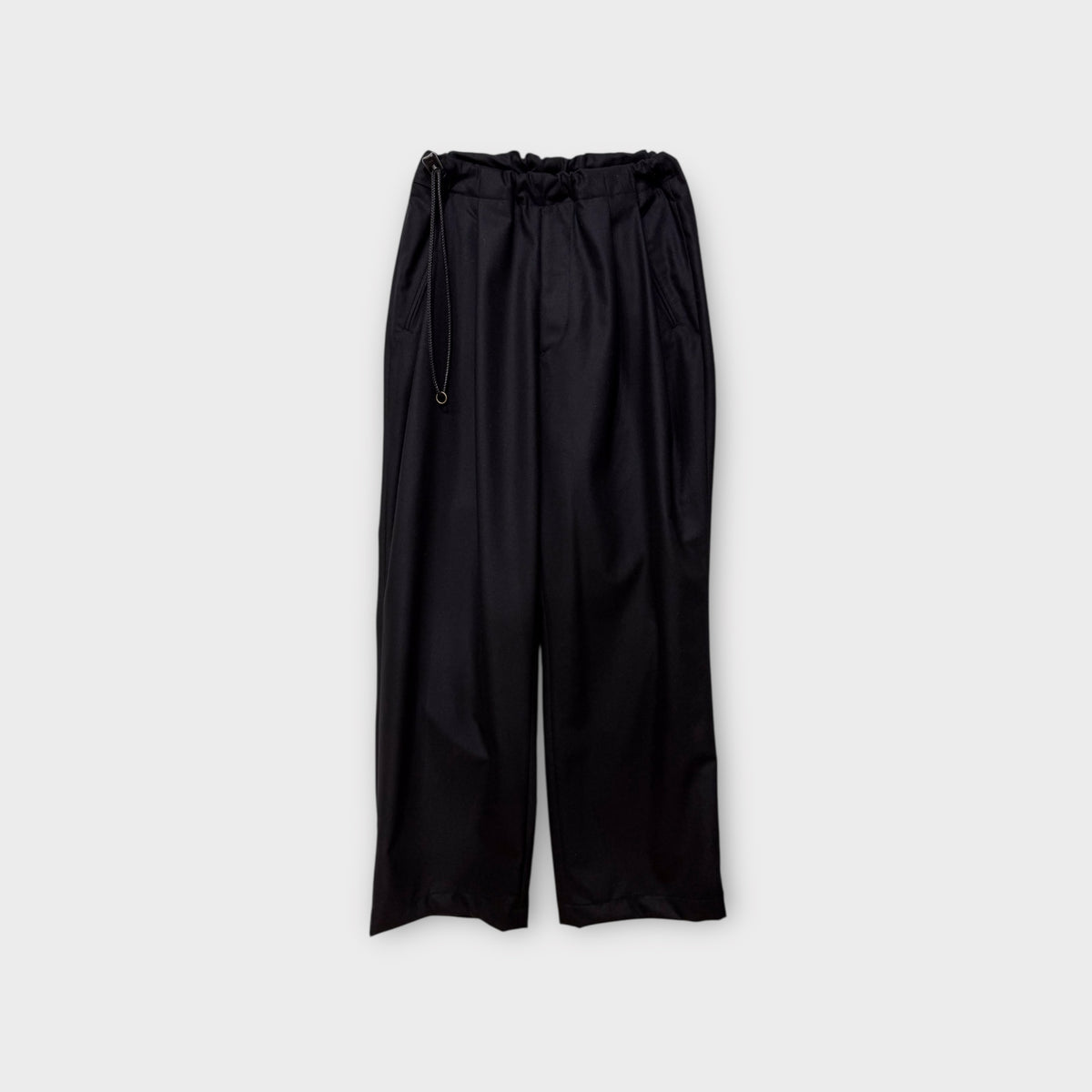 WOOL CASHMERE POPLIN MELTON NO-BRAINER PANTS