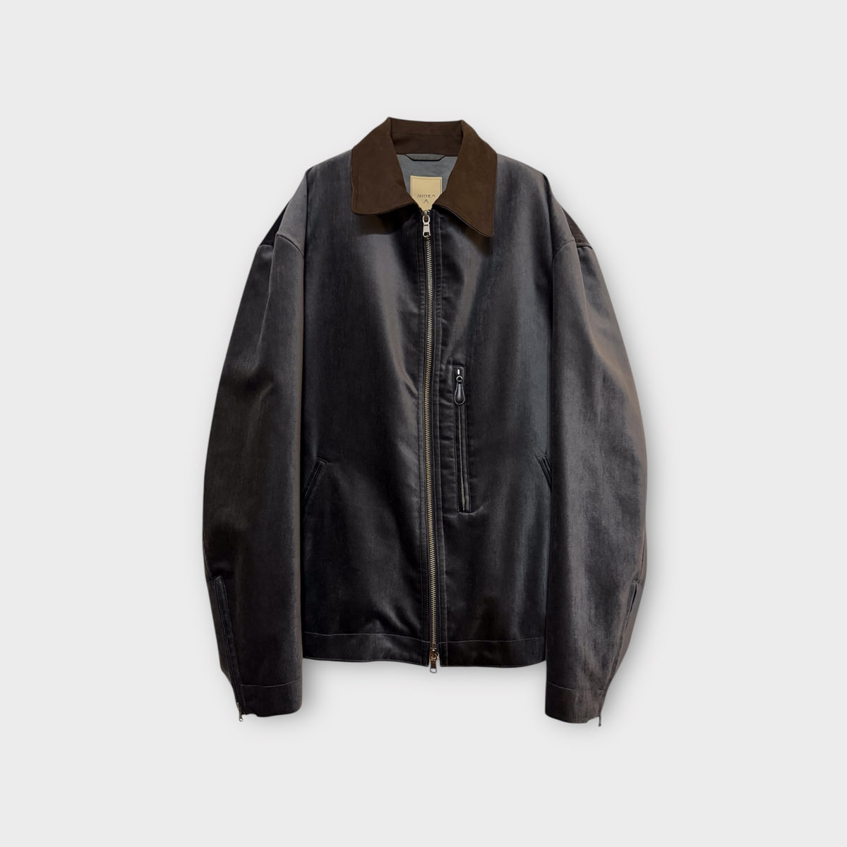 COTTON VELVET MINIMAL RIDING JACKET