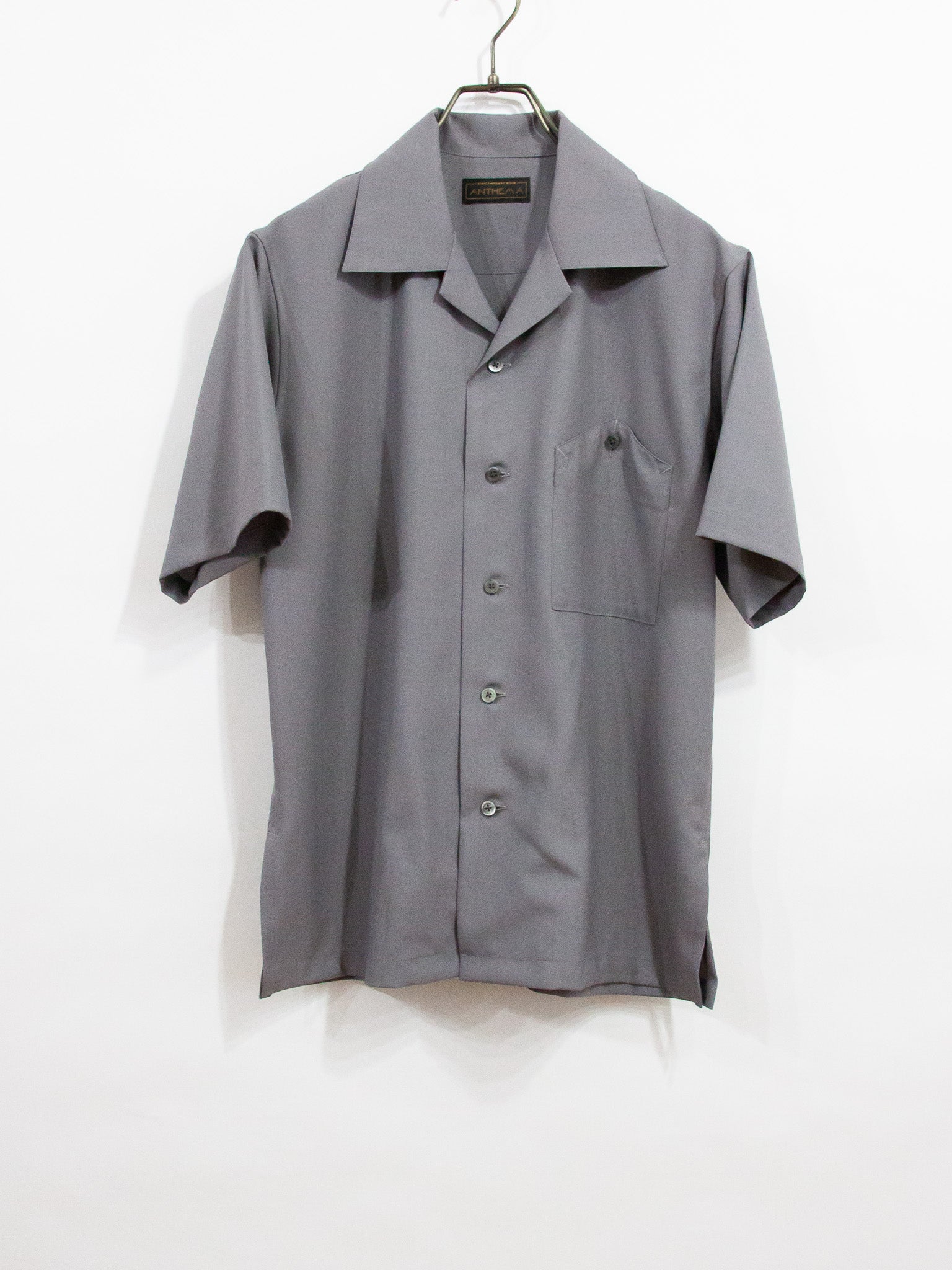 WOOL TROPICAL OPEN COLLAR SHIRTS