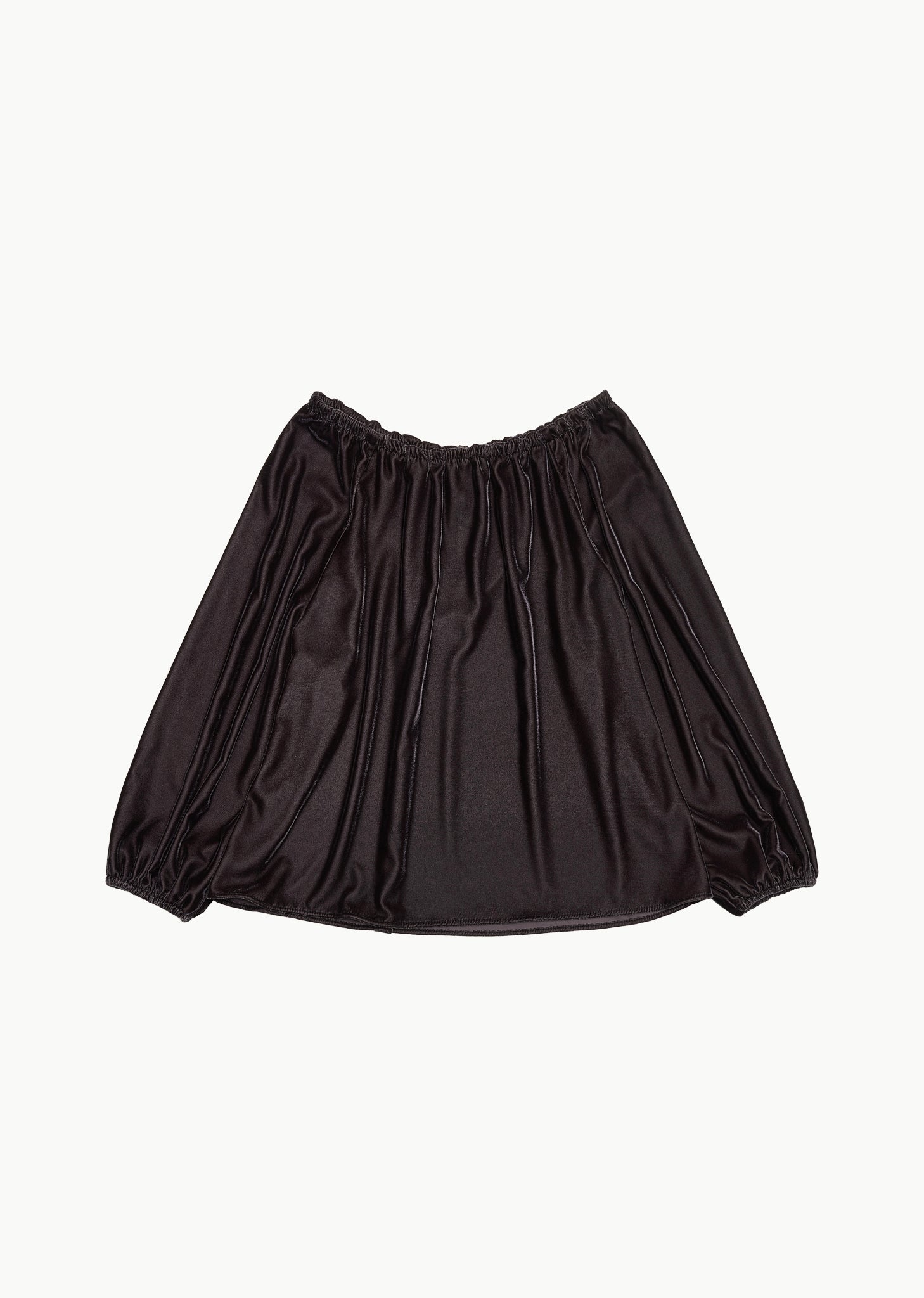 VELVET SHIRRING TOP