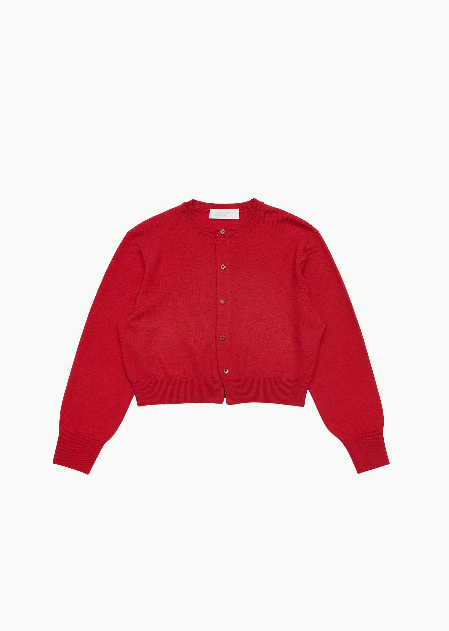 ROUND NECK CROP CARDIGAN