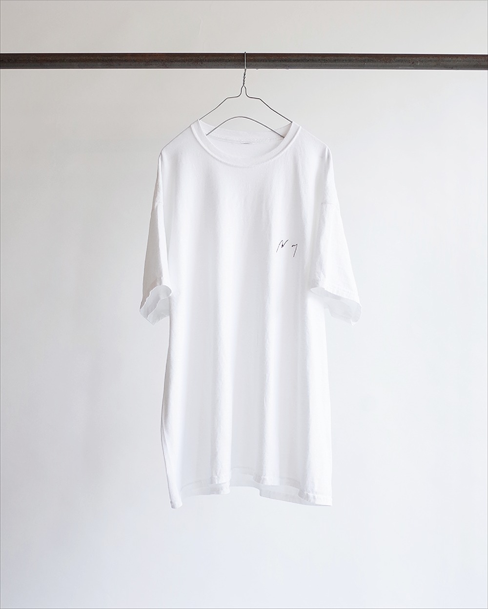 EMBROIDERY T-SHIRT(WHITE)