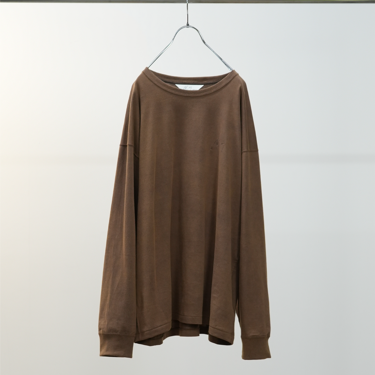 UNEVENNESS LS T-SHIRT(BROWN)