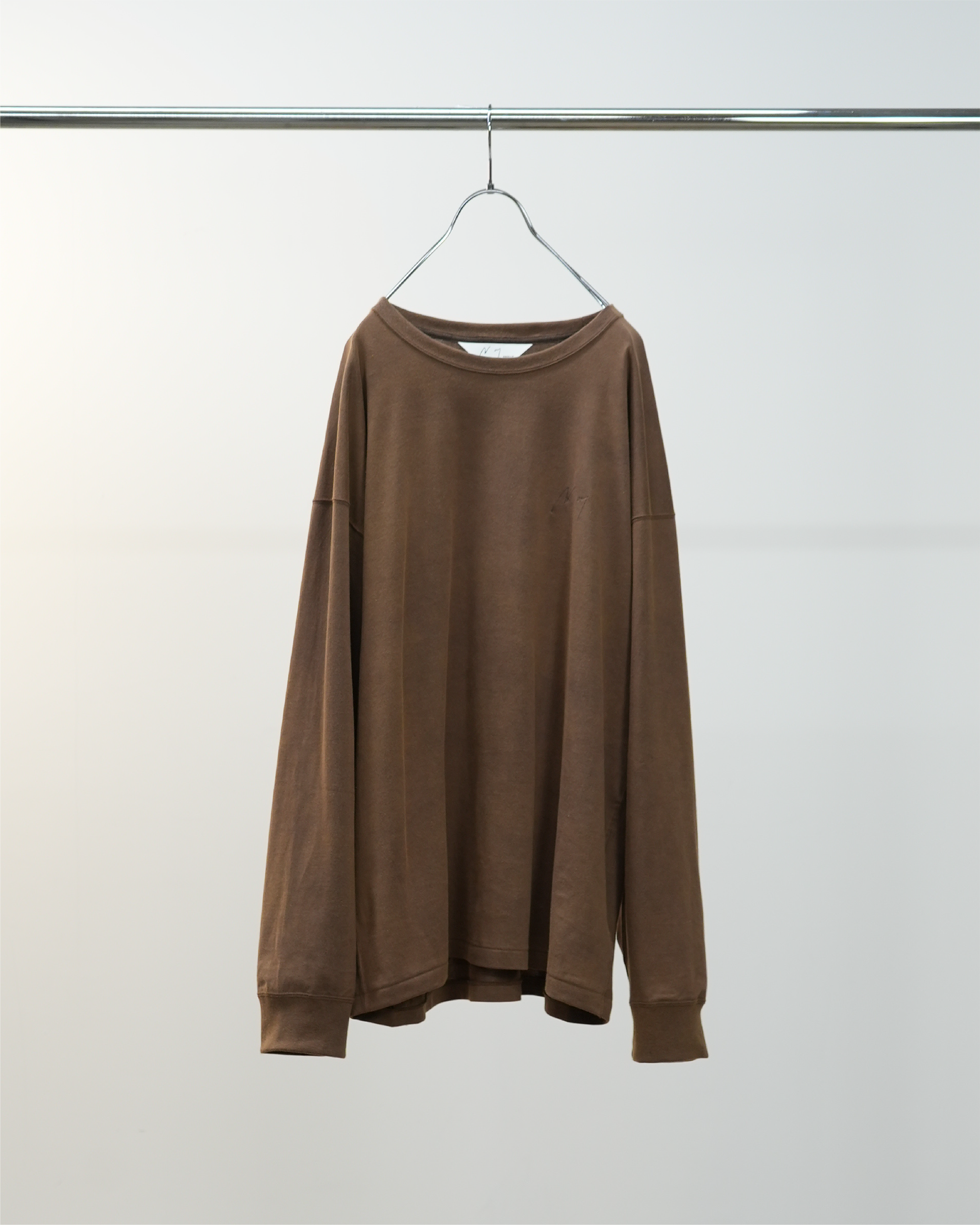 UNEVENNESS LS T-SHIRT(BROWN)