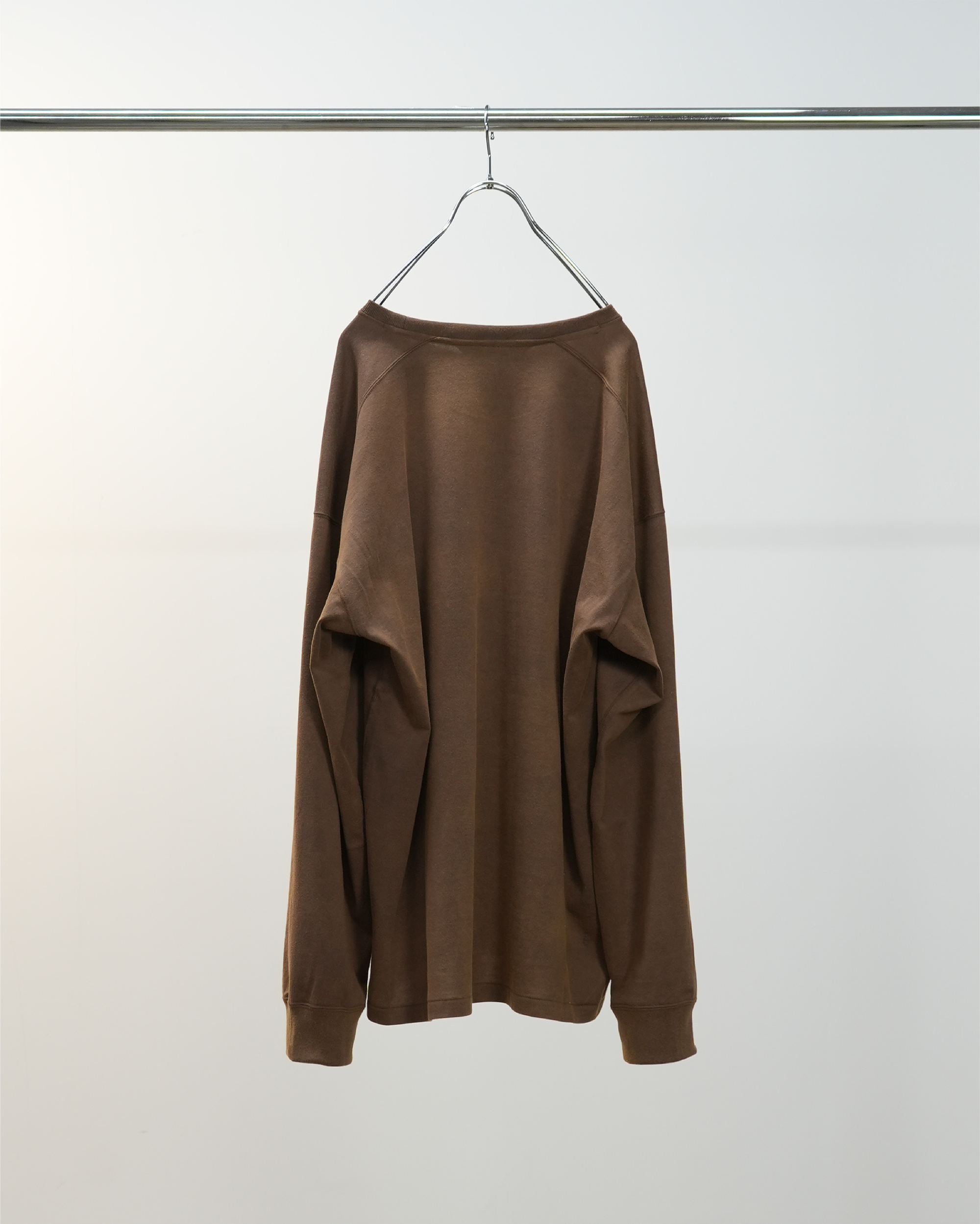 UNEVENNESS LS T-SHIRT(BROWN)