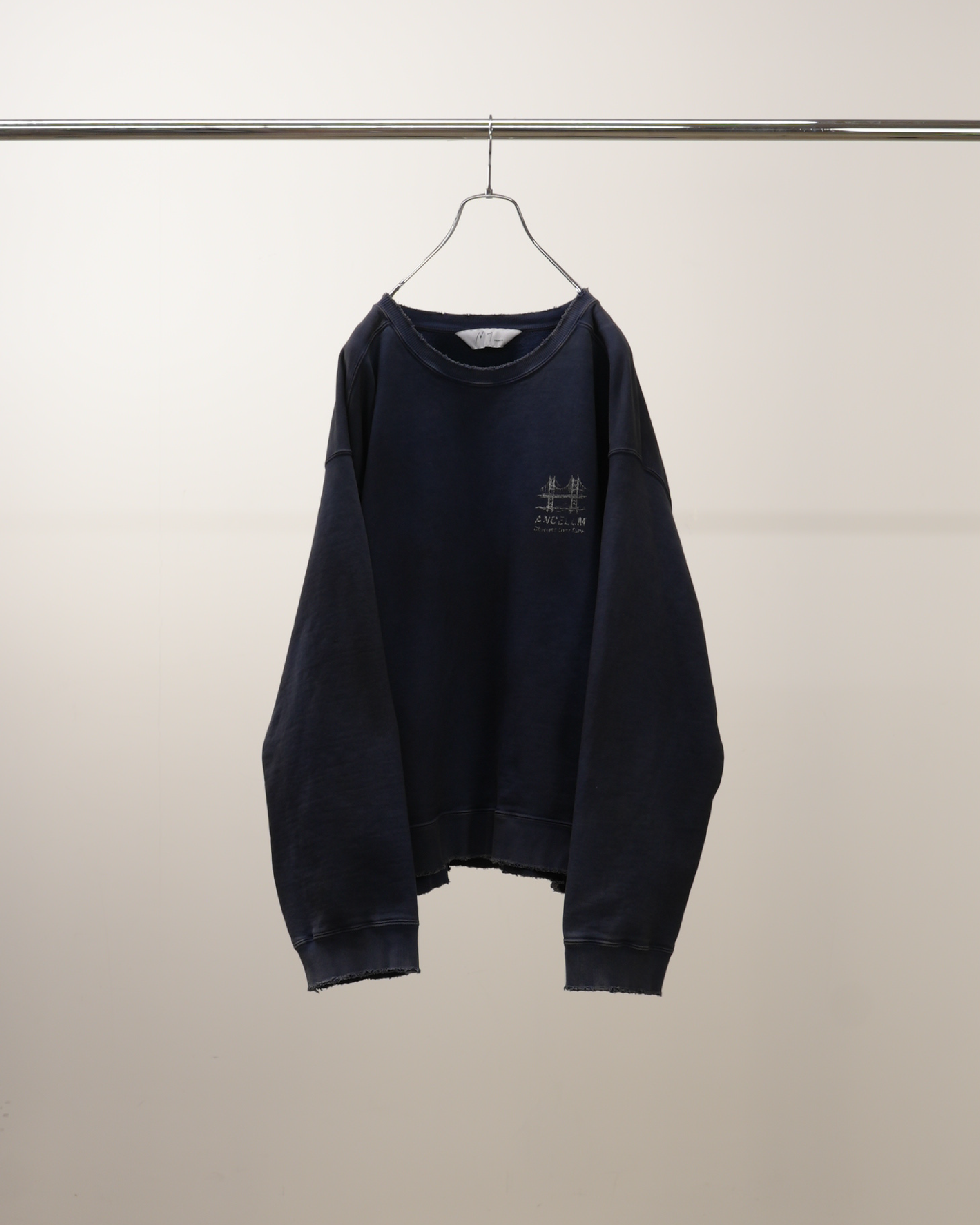 BRIDGE SWEAT SHIRT(NAVY)