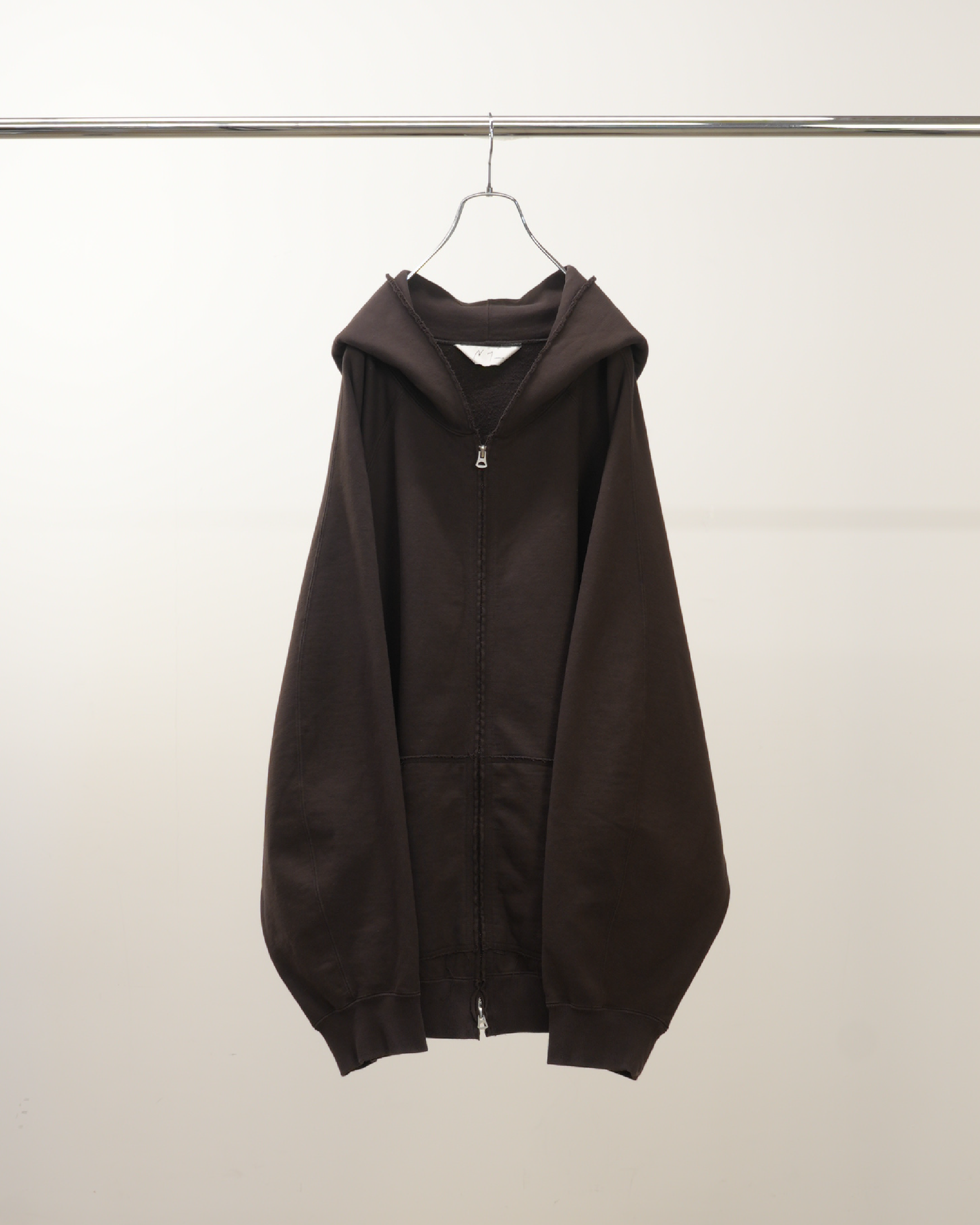 SWEAT HOODIE COAT(BROWN)