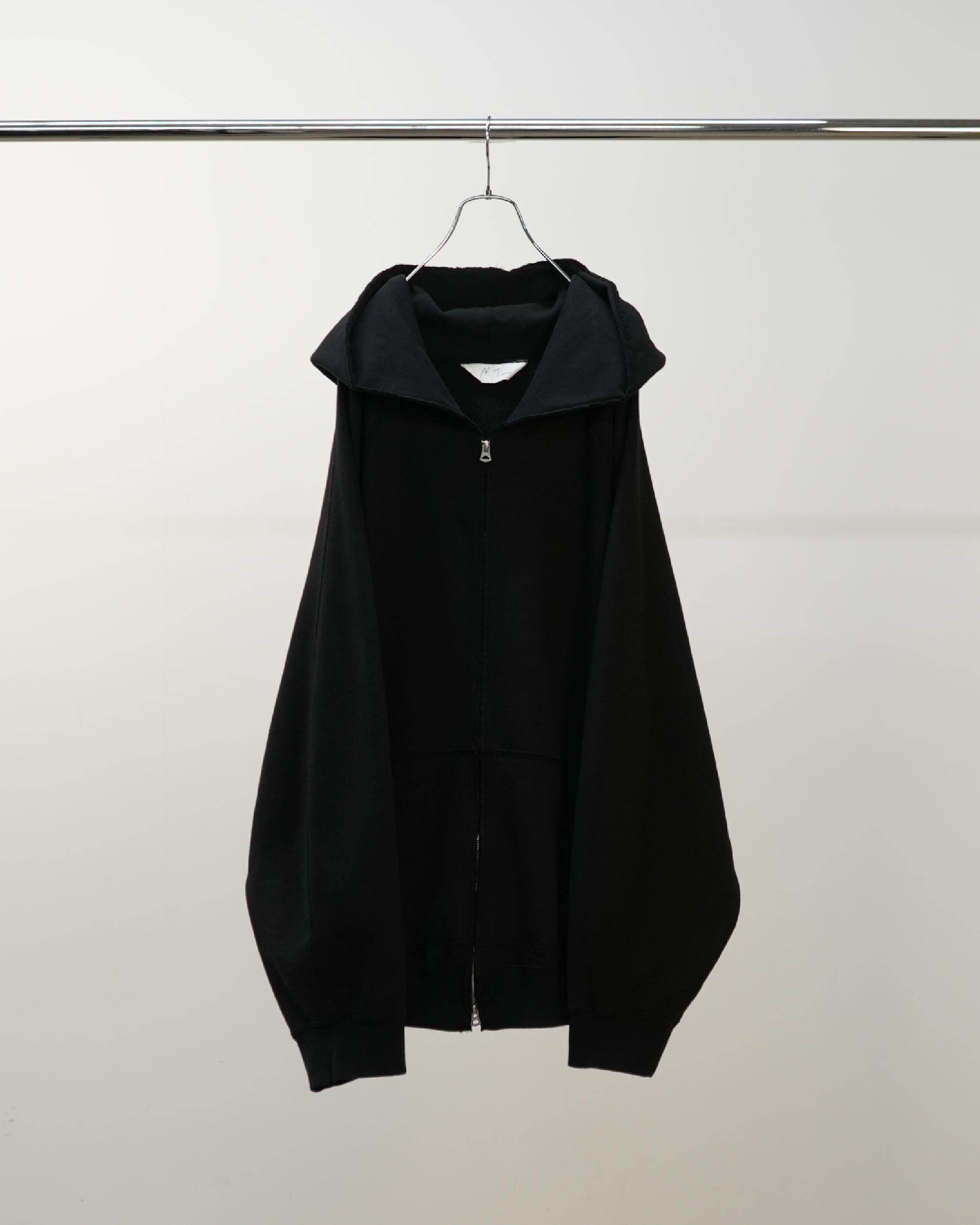 SWEAT HOODIE COAT(BLACK)