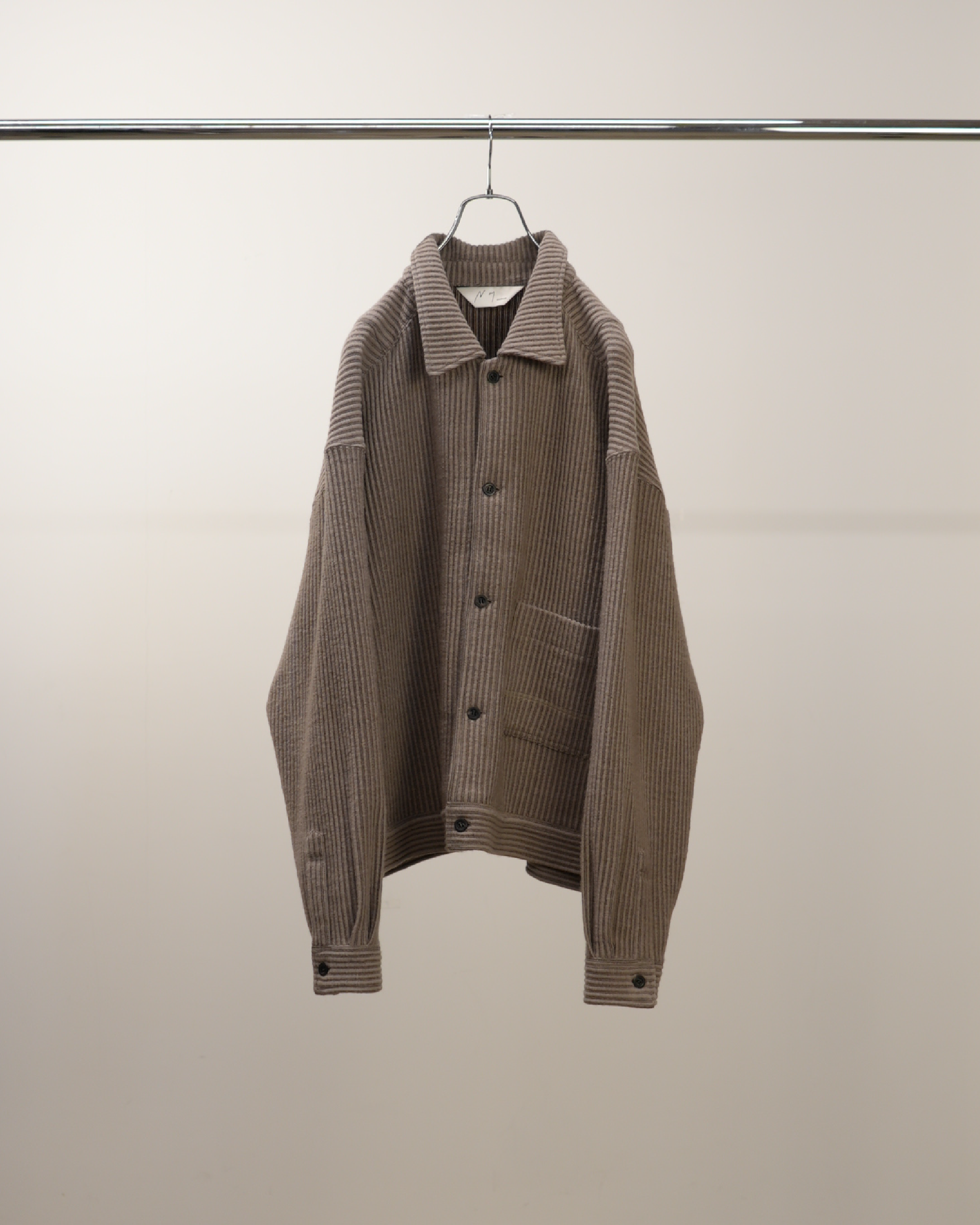 WOOL CORDUROY WORK SHIRT JACKET(SAND)