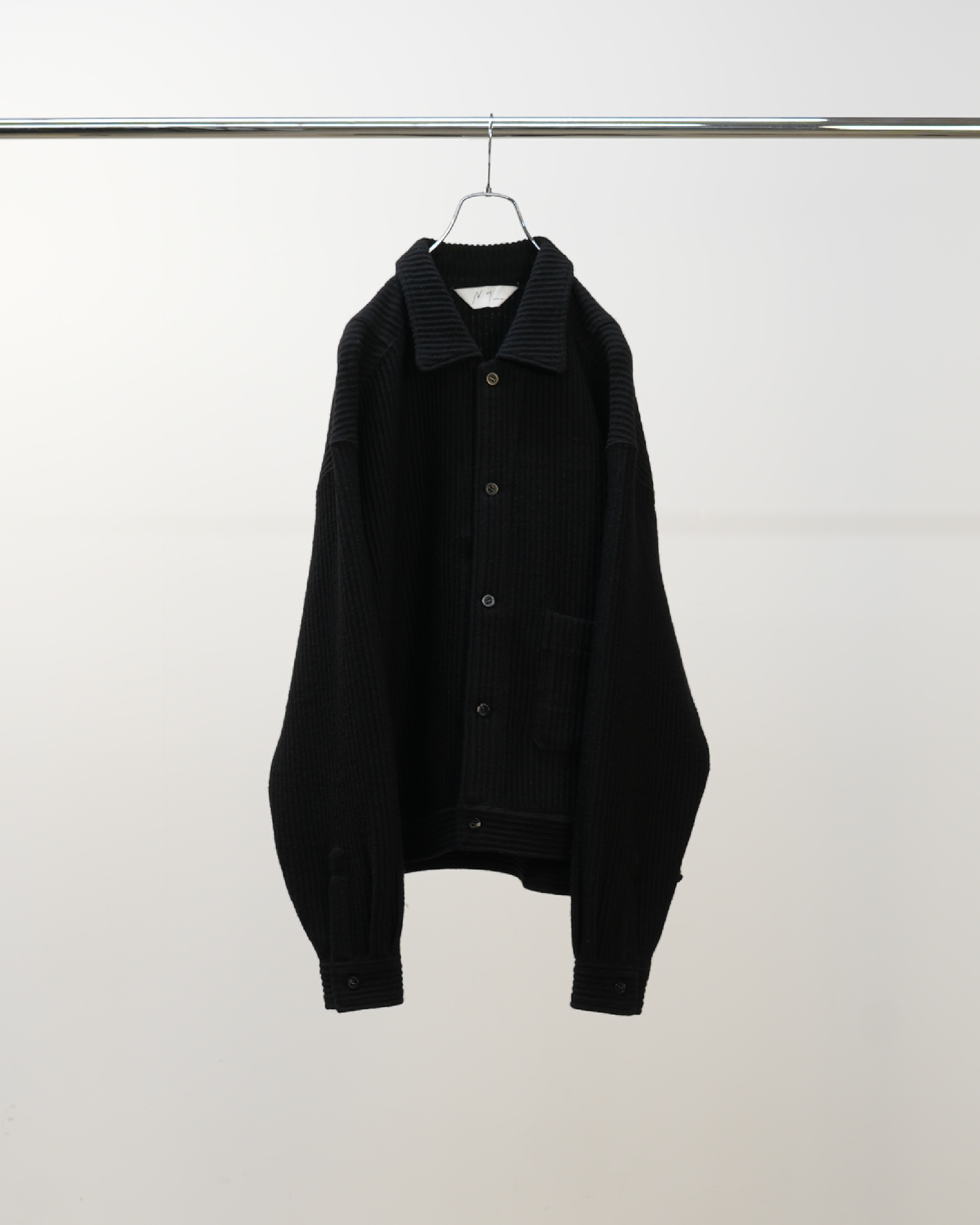 WOOL CORDUROY WORK SHIRT JACKET(BLACK)