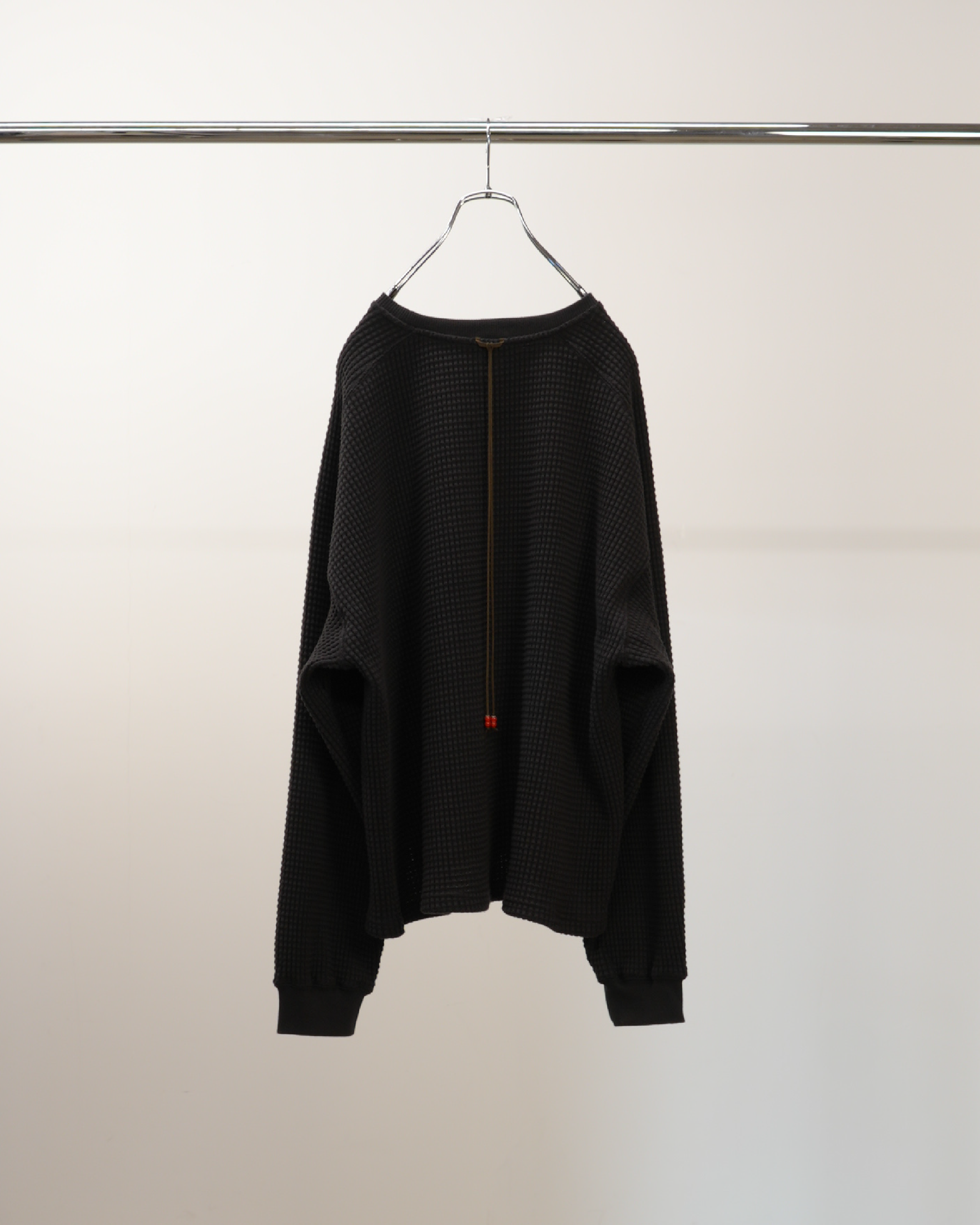 HEAVY WAFFLE OVER LS(BLACK)