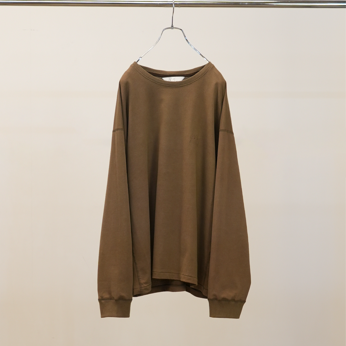 UNEVENNESS LS T-SHIRT(BROWN)