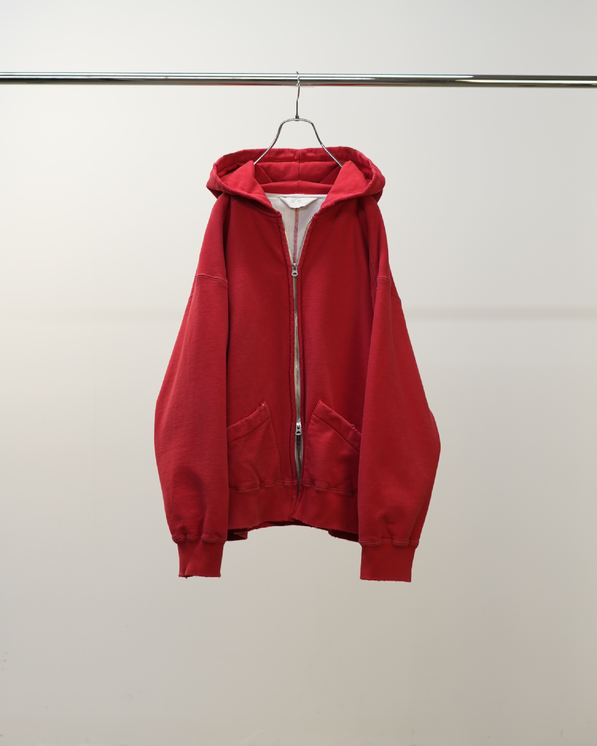 ZIP UP HOODIE(RED)
