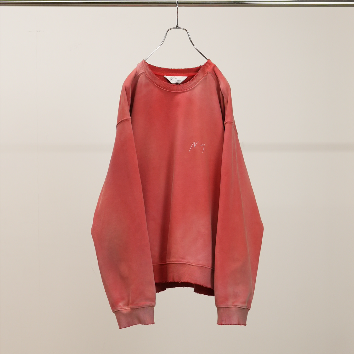UNEVENNESS SWEAT SHIRT(RED)