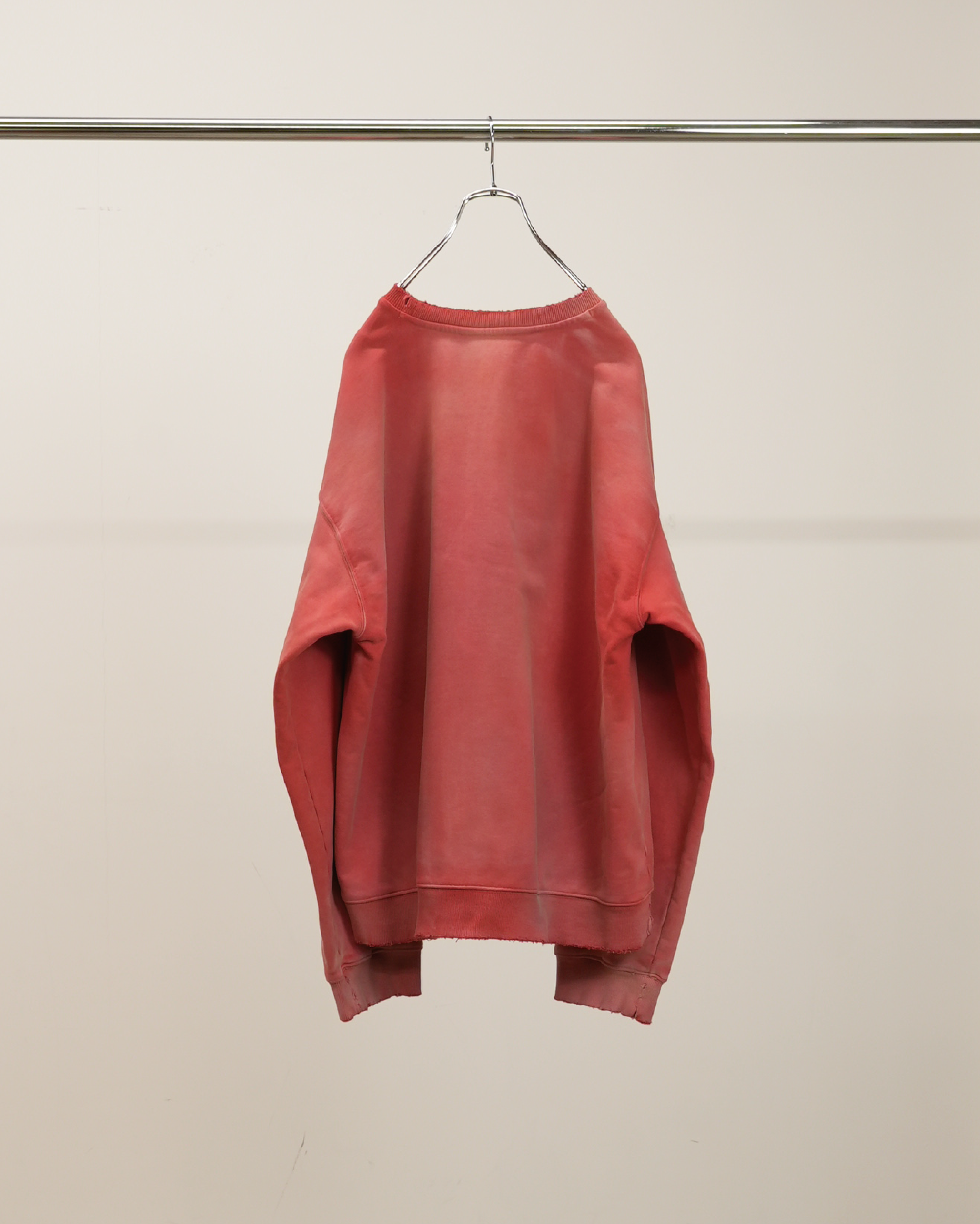 UNEVENNESS SWEAT SHIRT(RED)