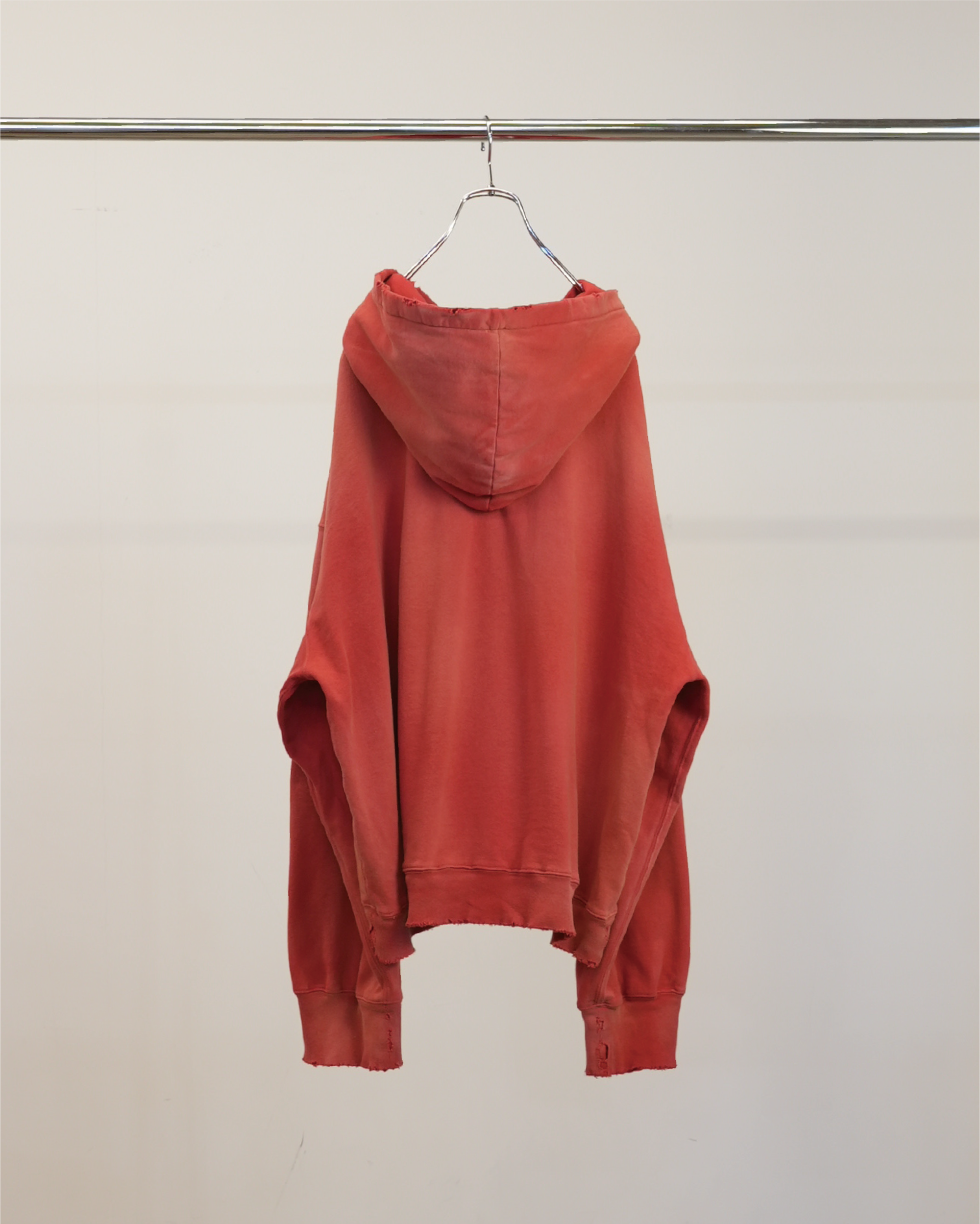 LIGHT LOOP ZIP HOODIE(RED)