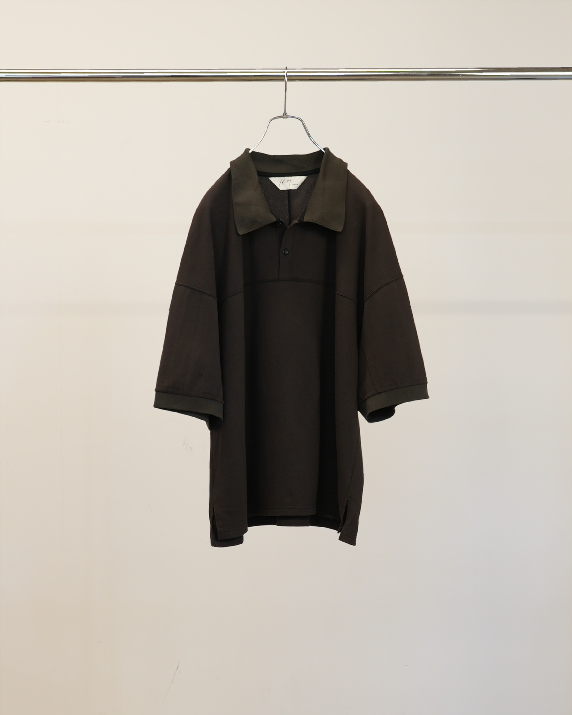 FOOTBALL S/S POLO(BROWN)