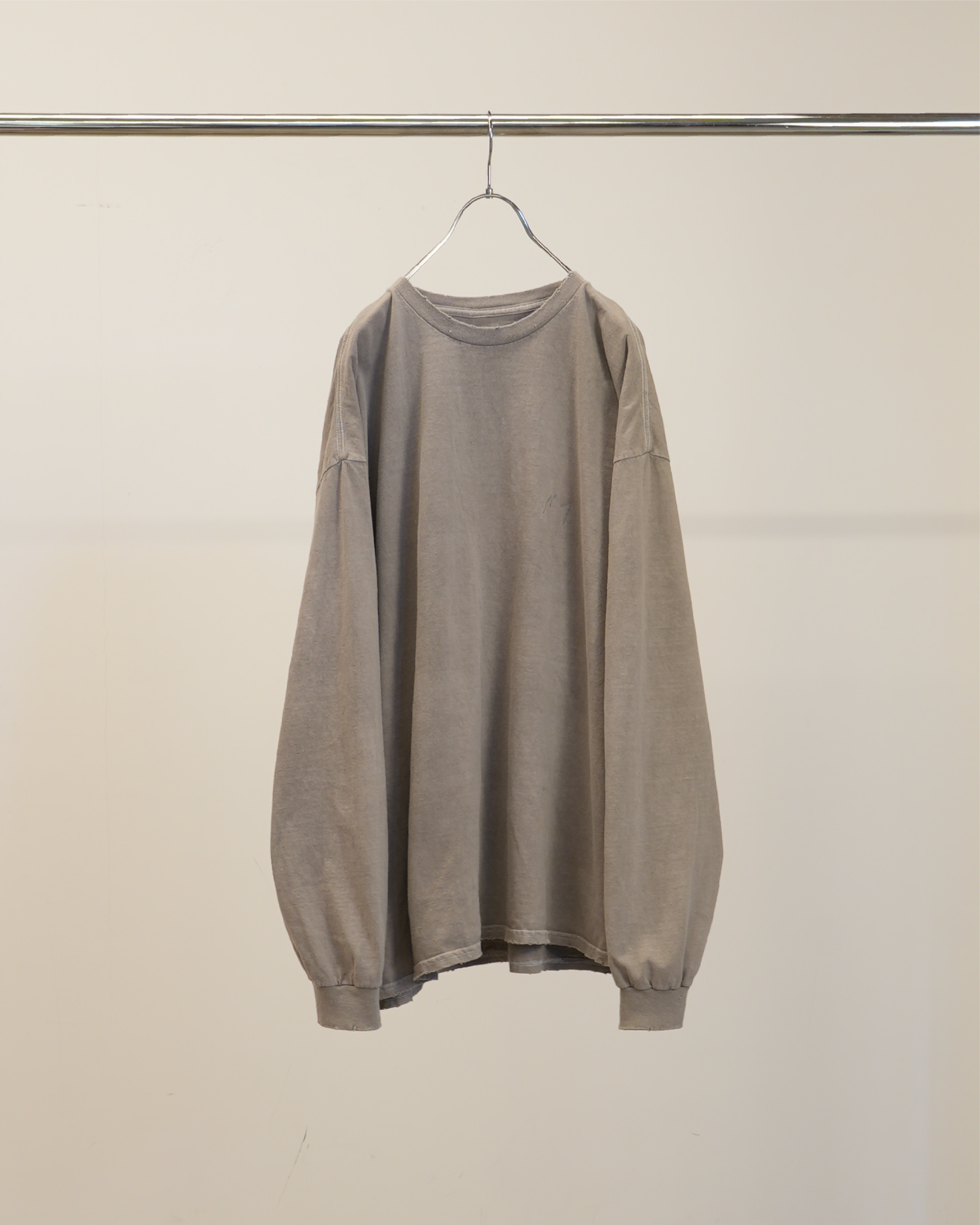 EMBROIDERY DYED LS(GRAY)