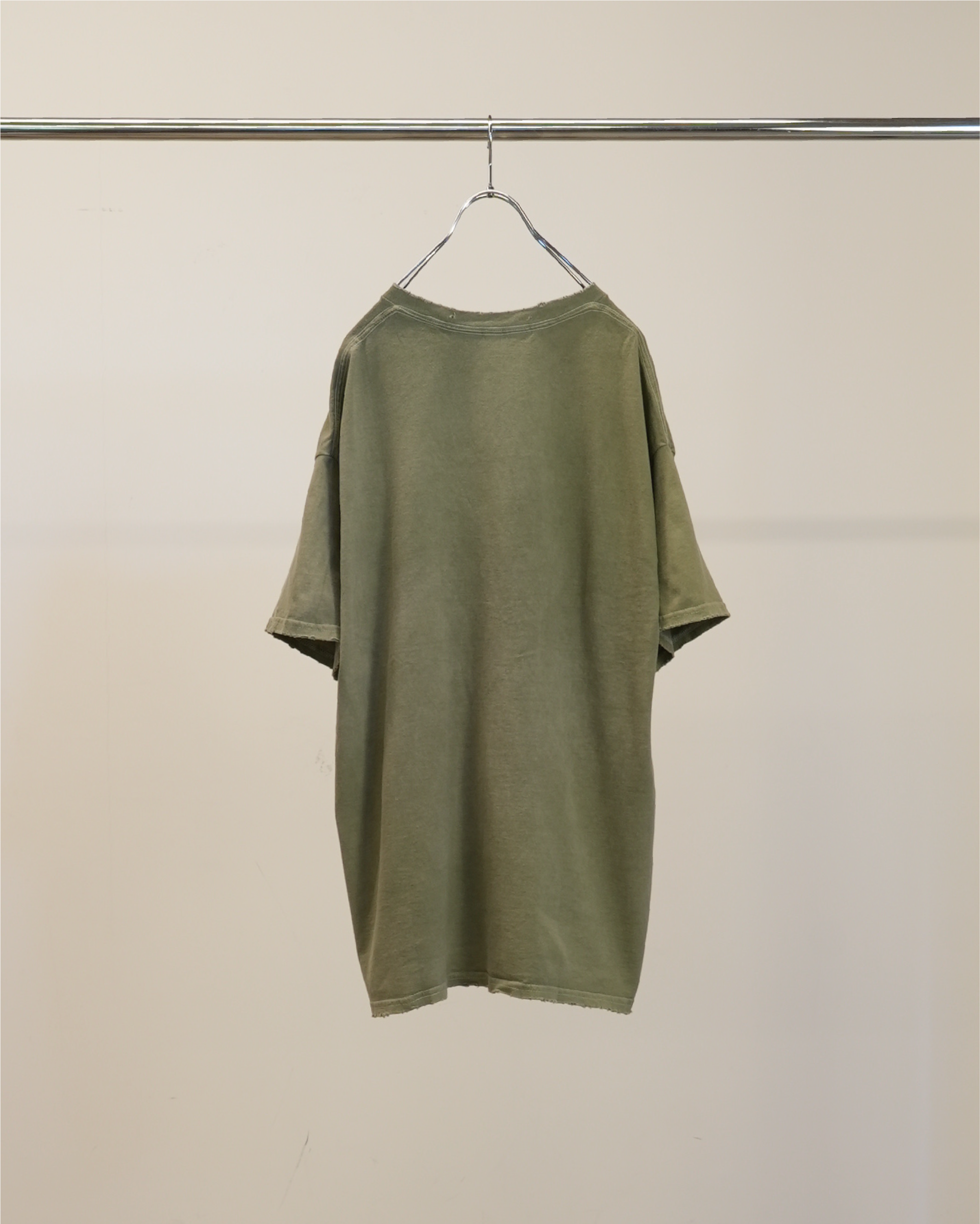 EMBROIDERY T-SHIRT(GRAYMINT)