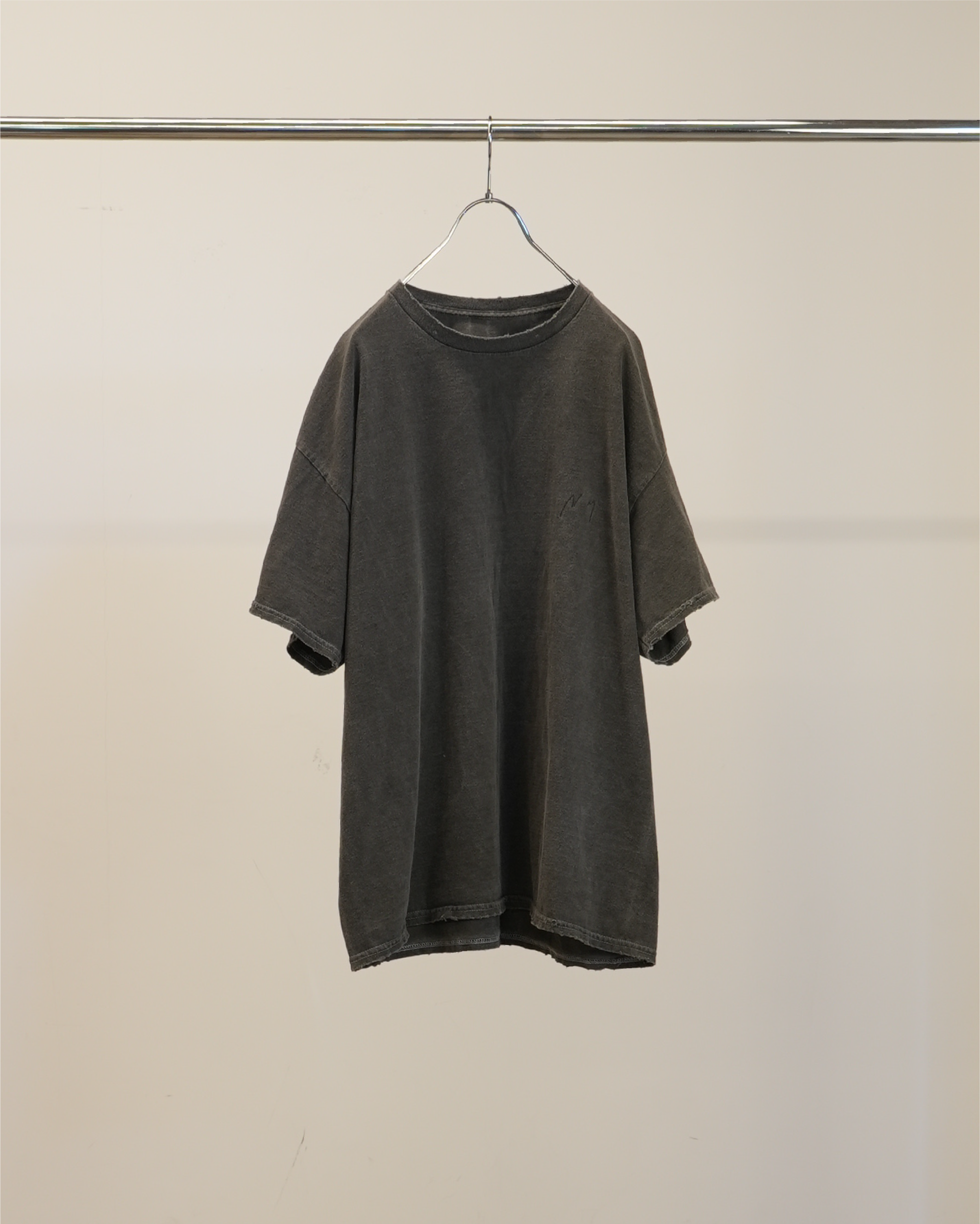 EMBROIDERY T-SHIRT(BLACK)