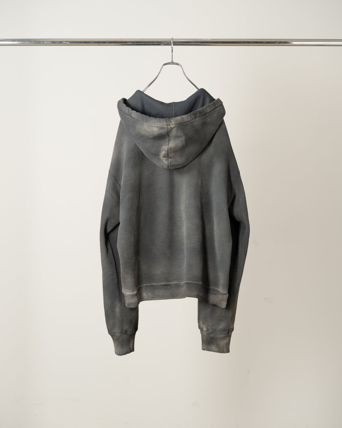 FLEECE-LINED SWEAT HOODIE(BLACK)