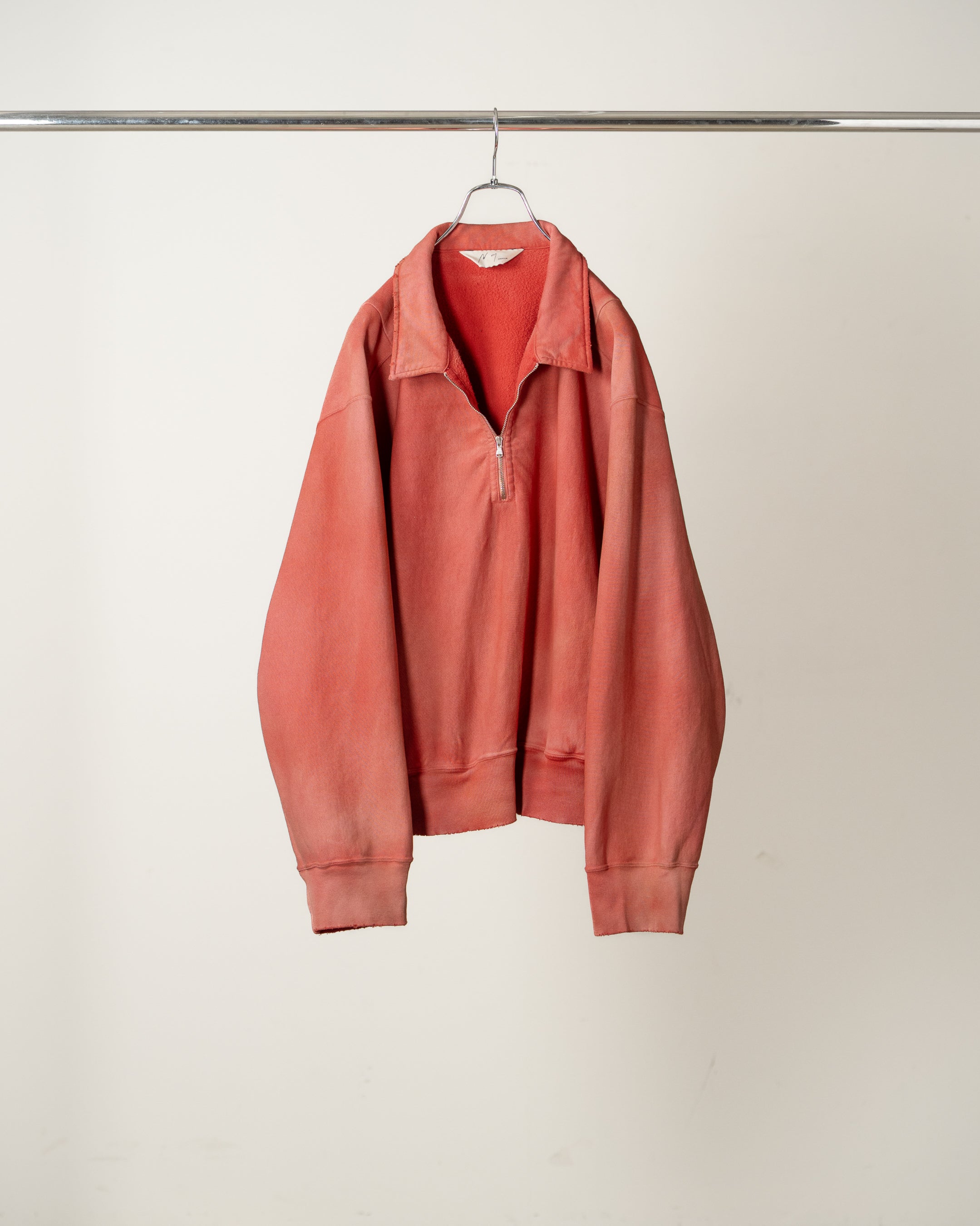 FLEECE-LINED SWEAT PULLOVER(RED)