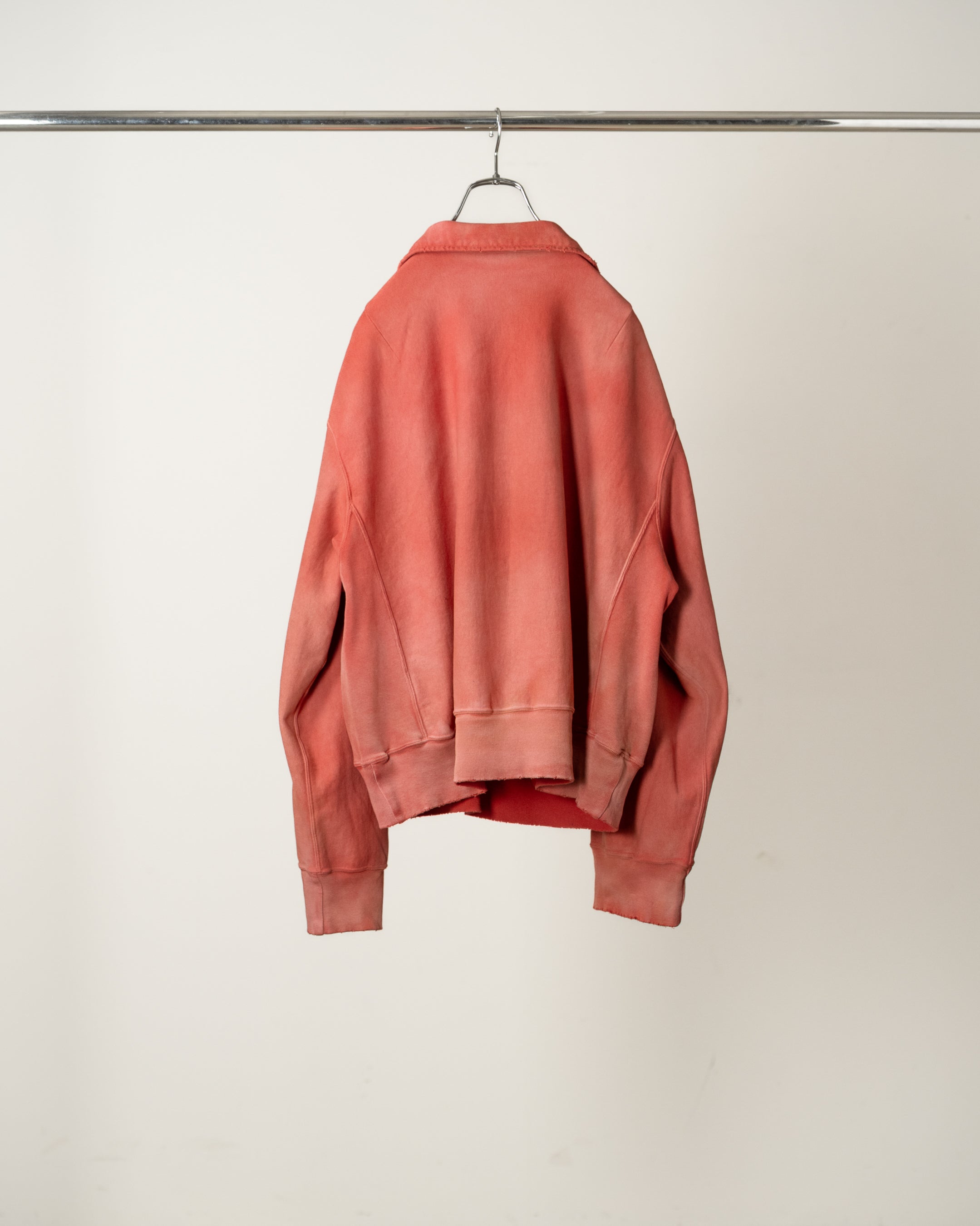 FLEECE-LINED SWEAT PULLOVER(RED)
