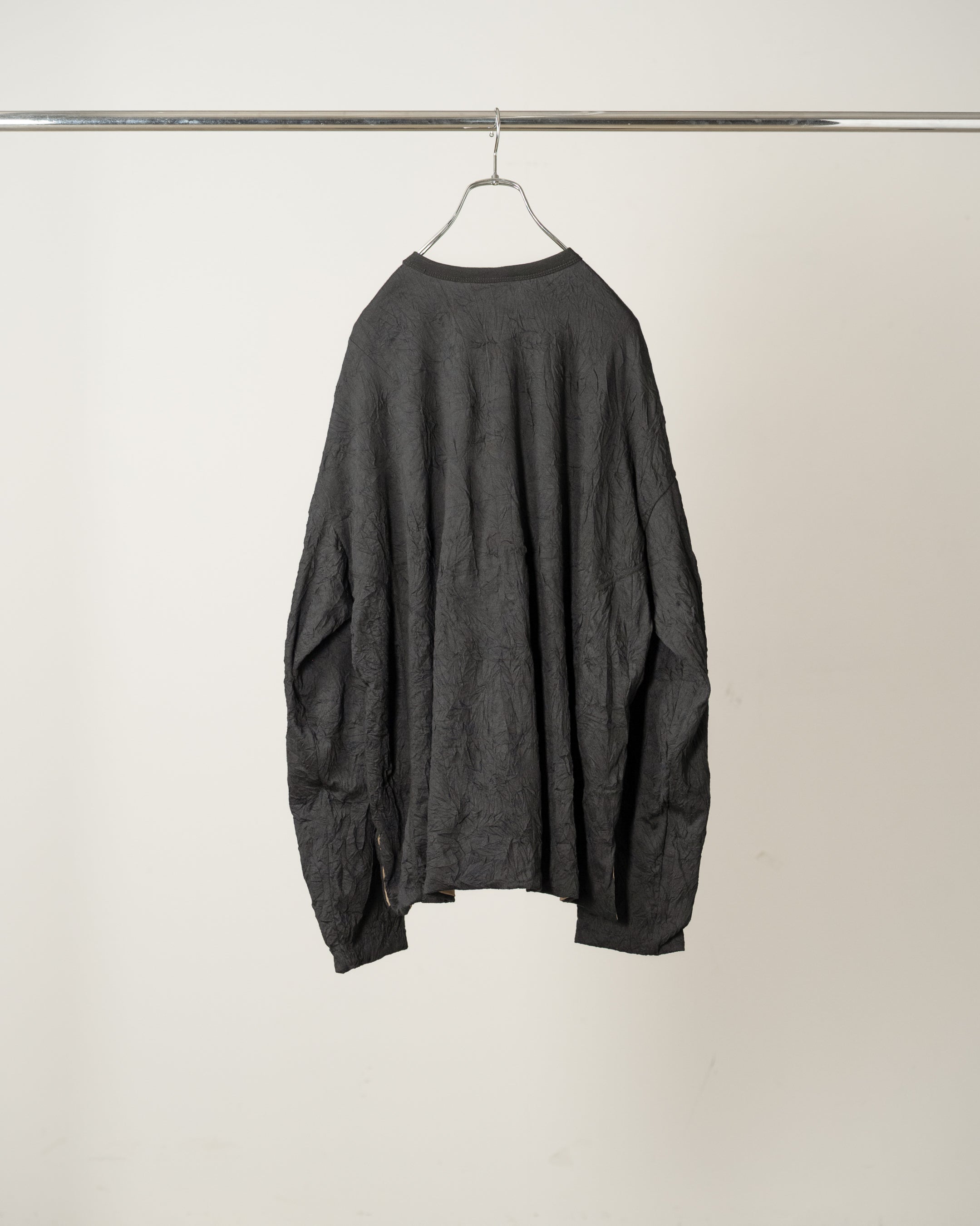 DOUBLE LAYER LS T-SHIRT(BLACK)