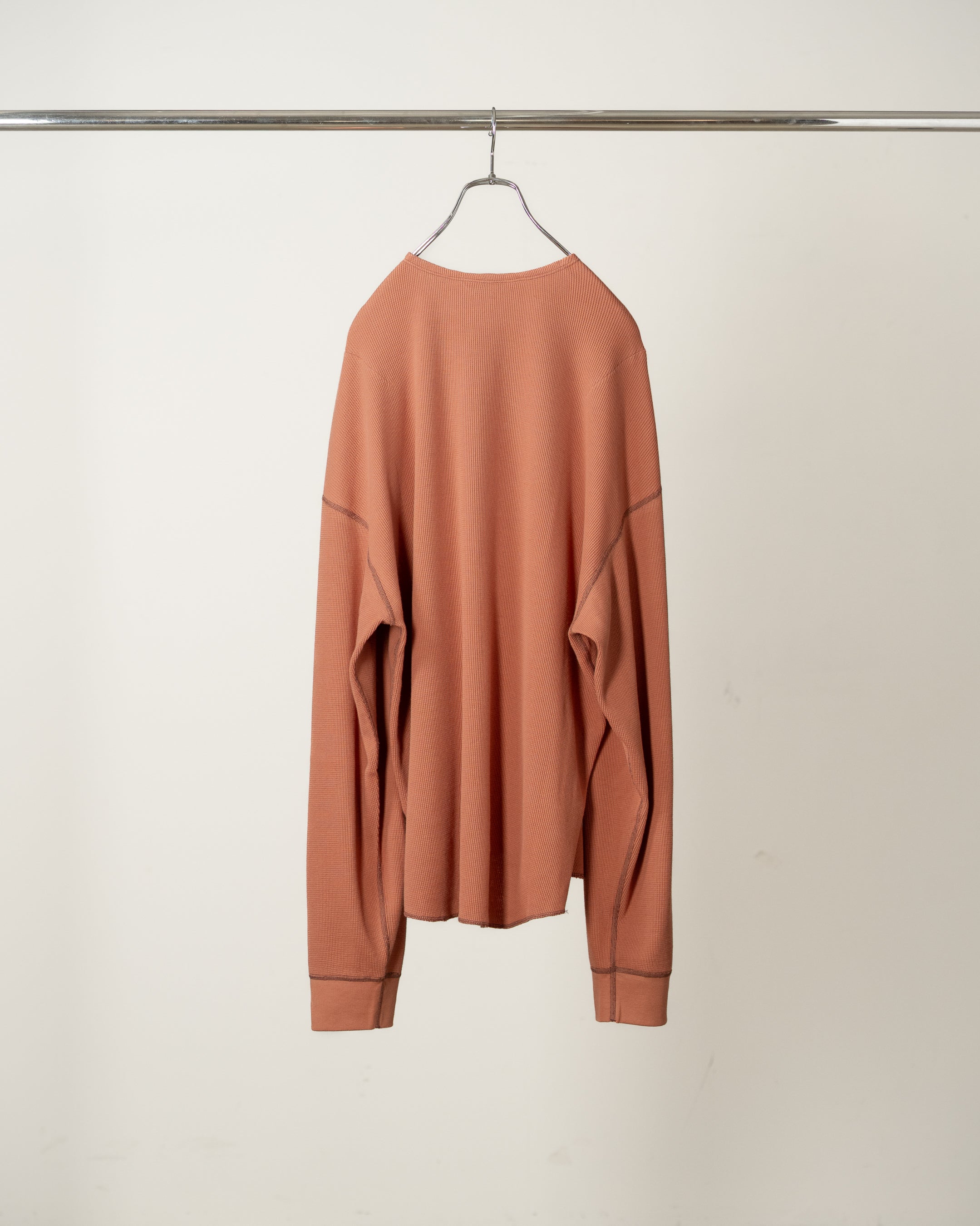 C/CA HENLEY LS T-SHIRT(ORANGE)