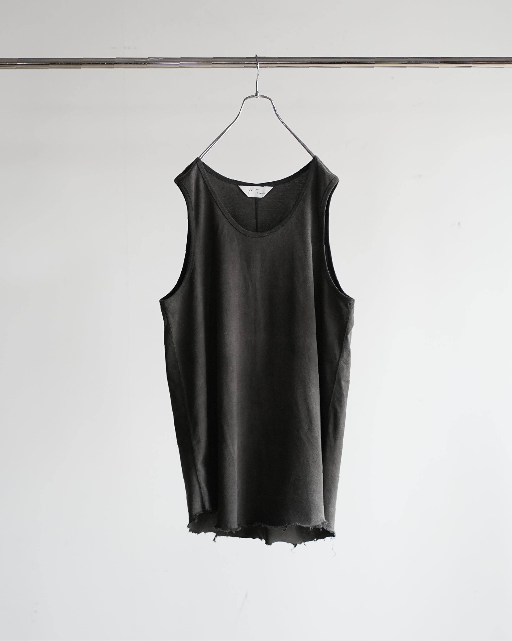 UNEVENNESS TANK TOP(BLACK)