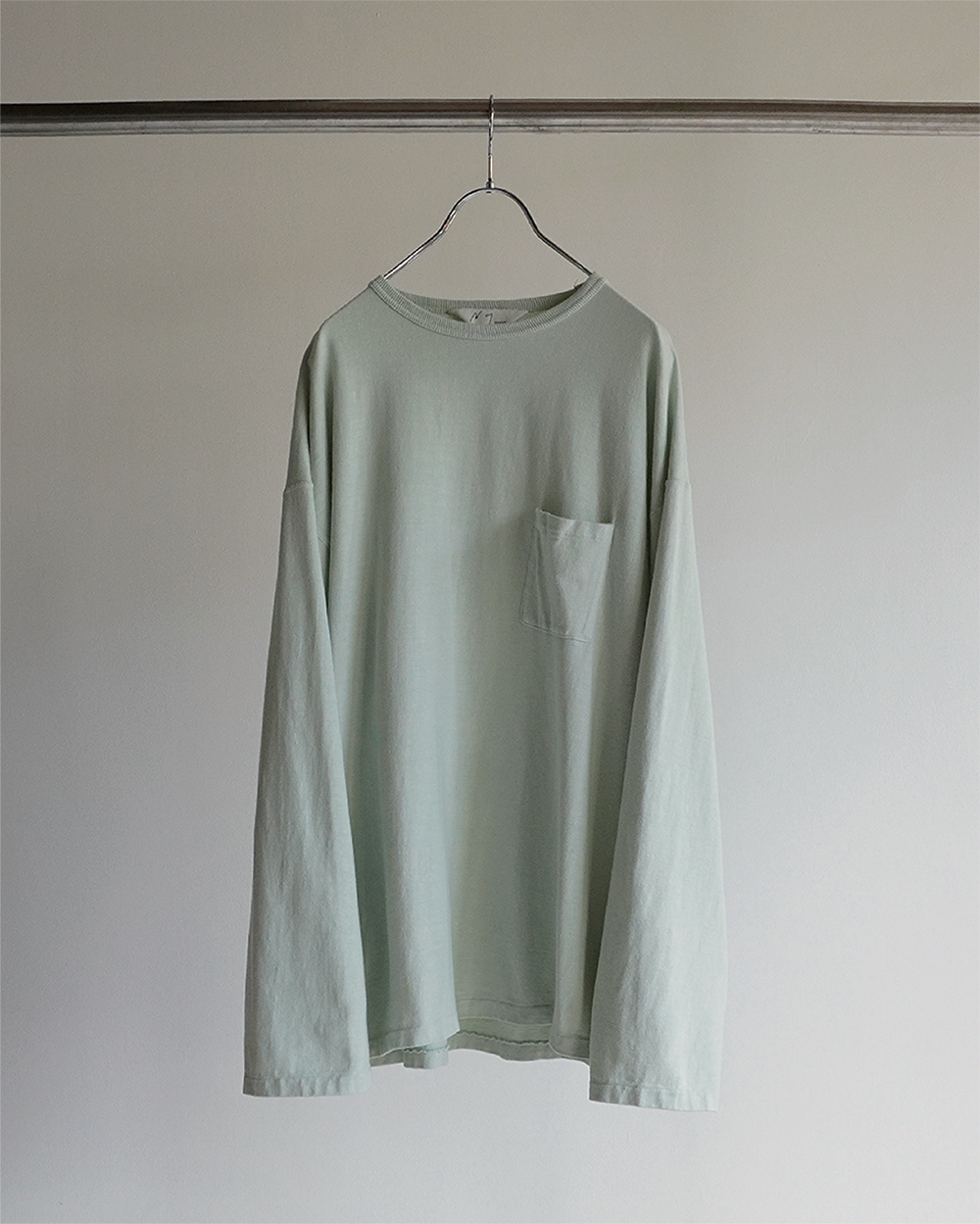 C/R CREW NECK LS T-SHIRT(MINT)